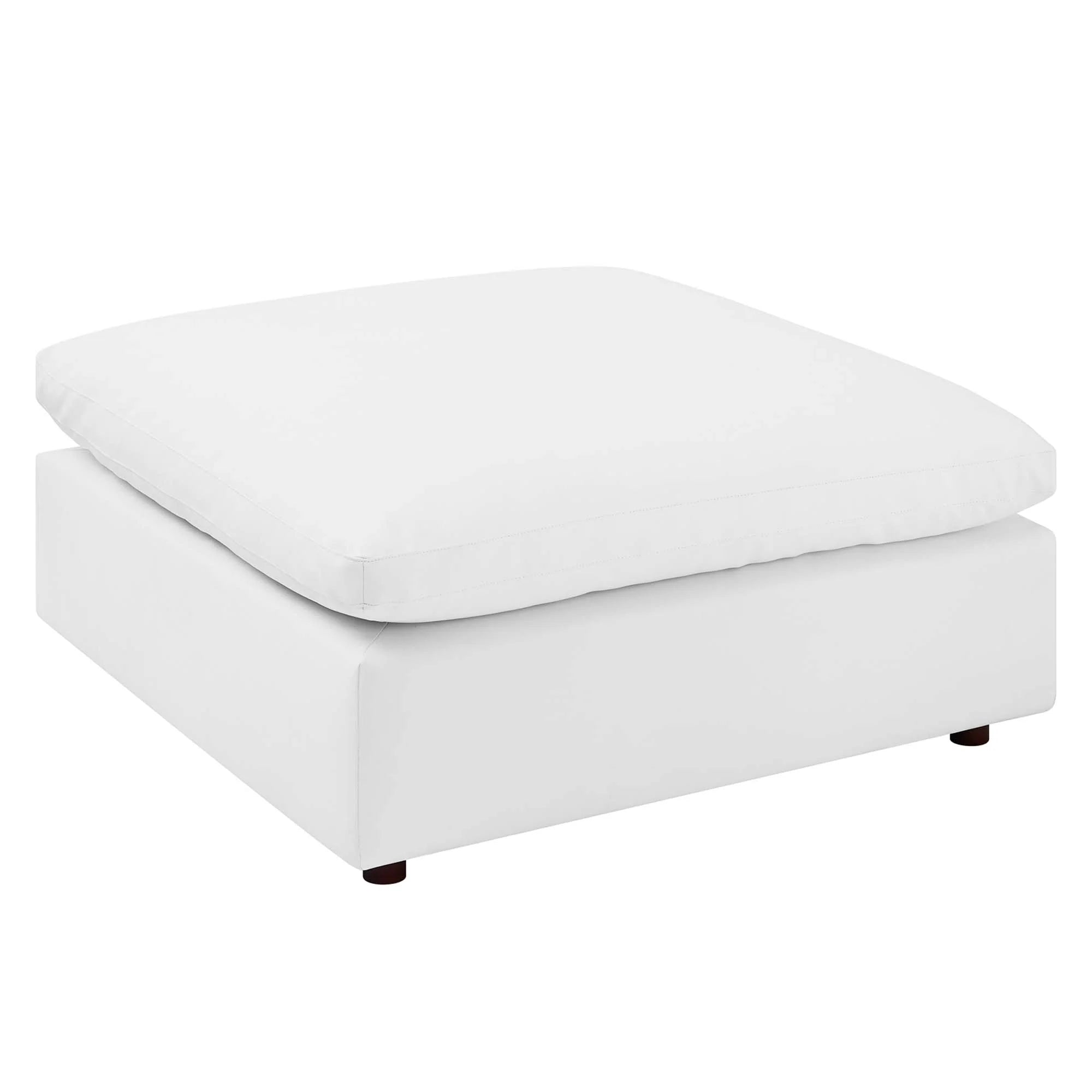 Chaise sans accoudoirs rembourrée en duvet Commix