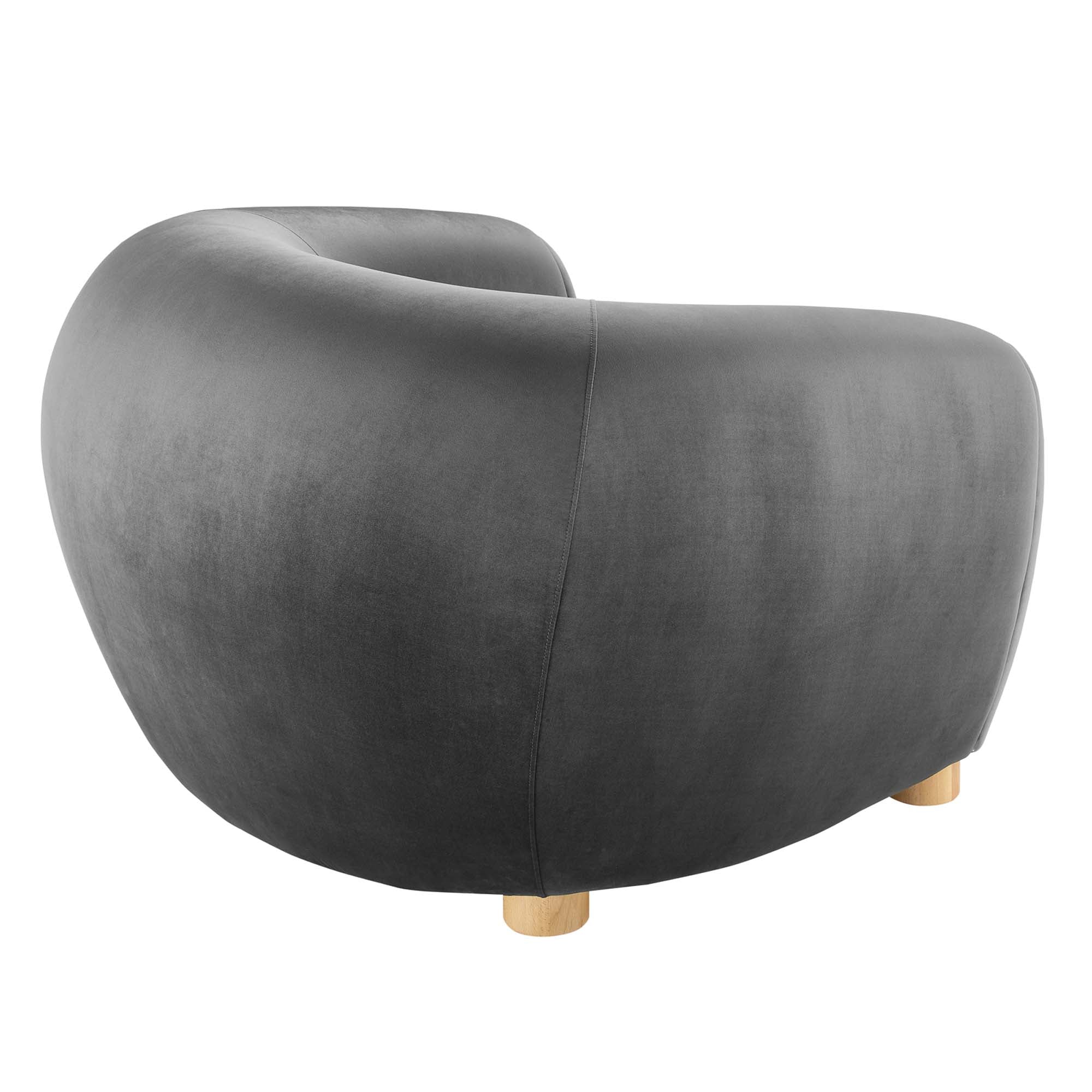 Fauteuil en velours Abundant Performance