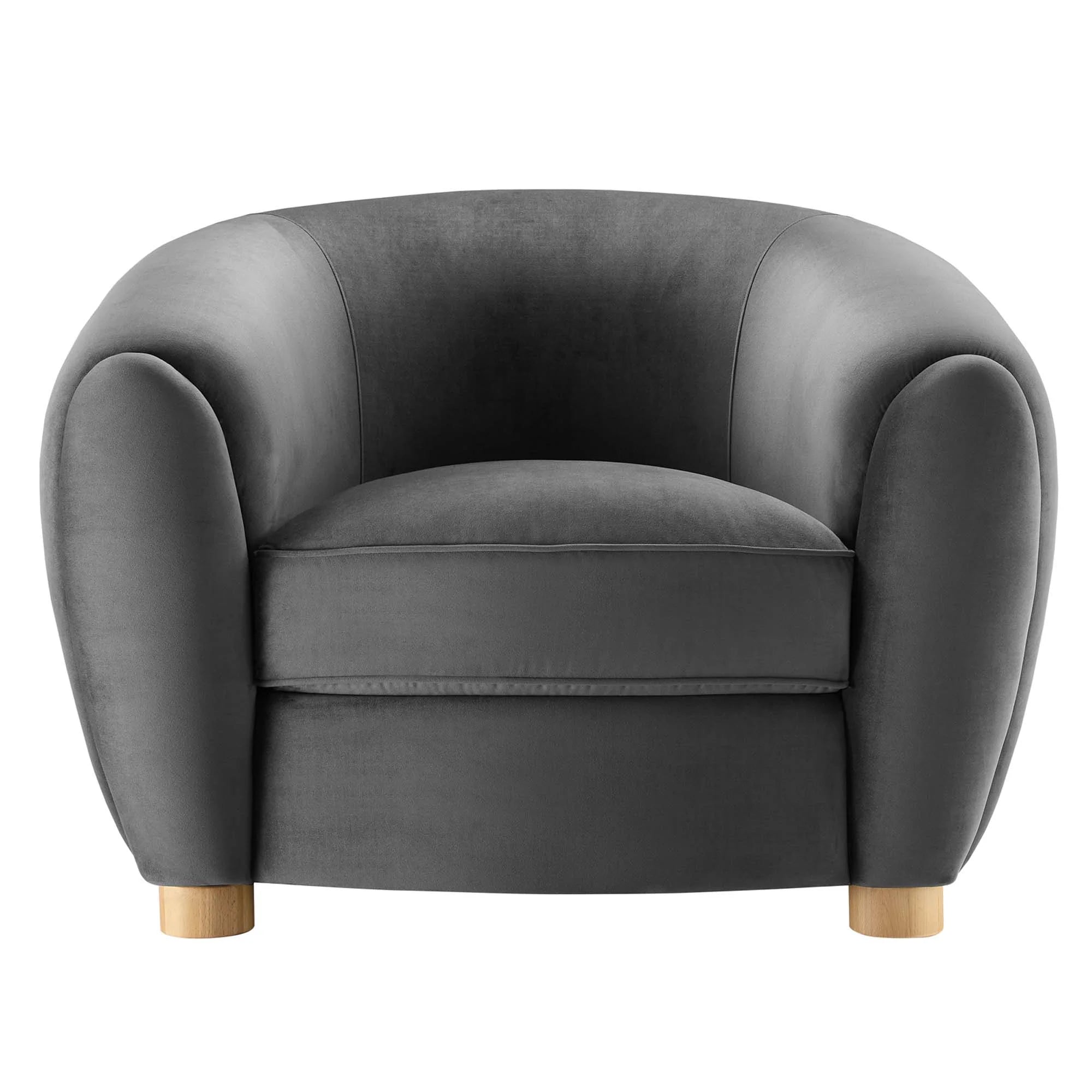 Fauteuil en velours Abundant Performance