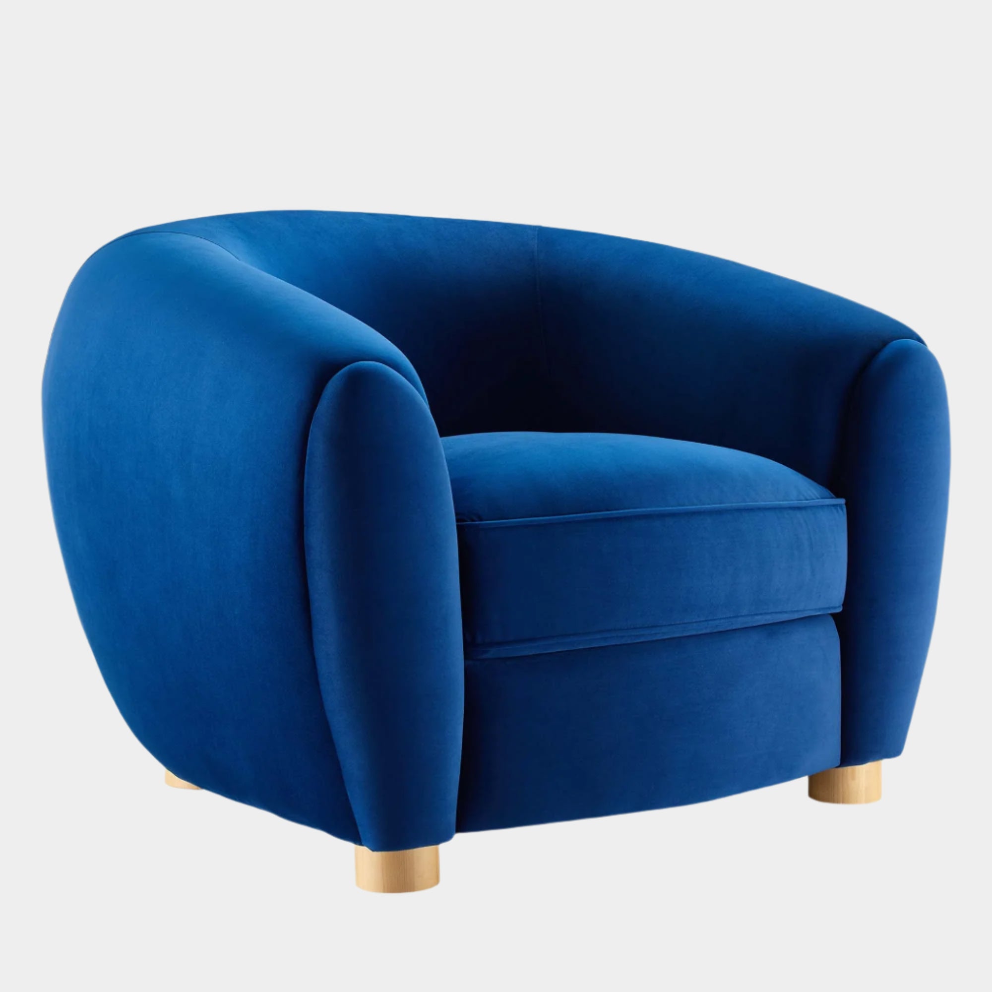 Fauteuil en velours Abundant Performance