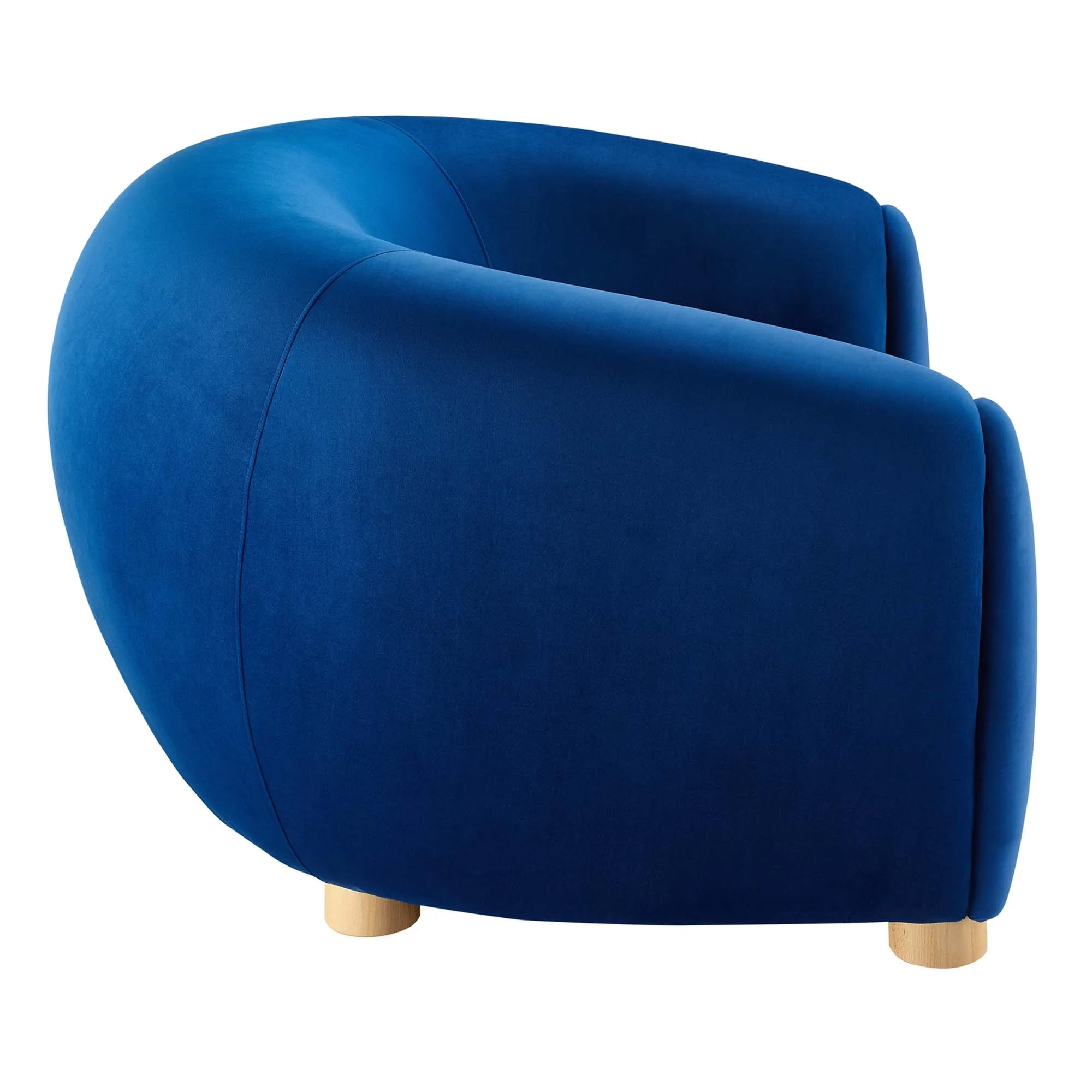 Fauteuil en velours Abundant Performance