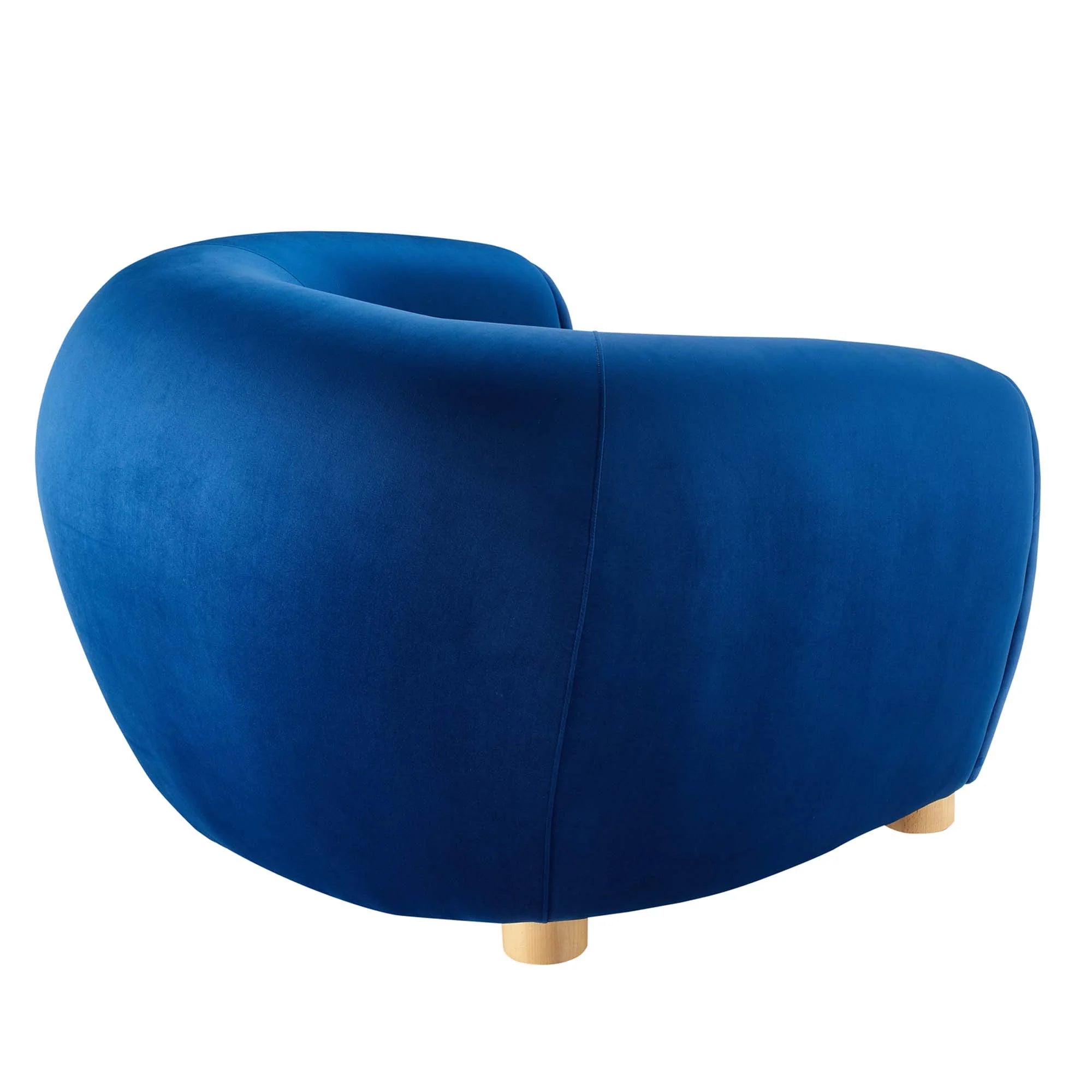 Fauteuil en velours Abundant Performance