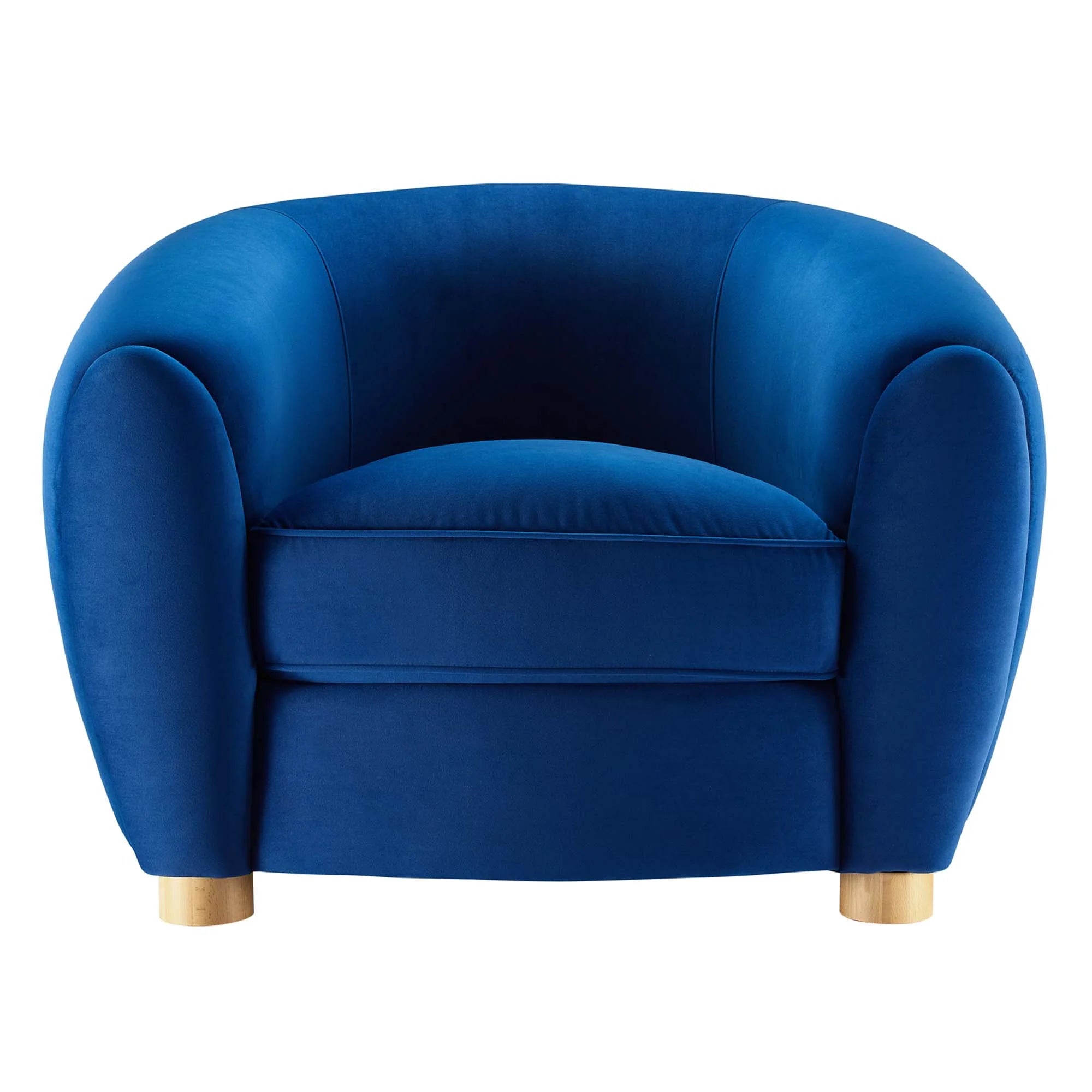 Fauteuil en velours Abundant Performance