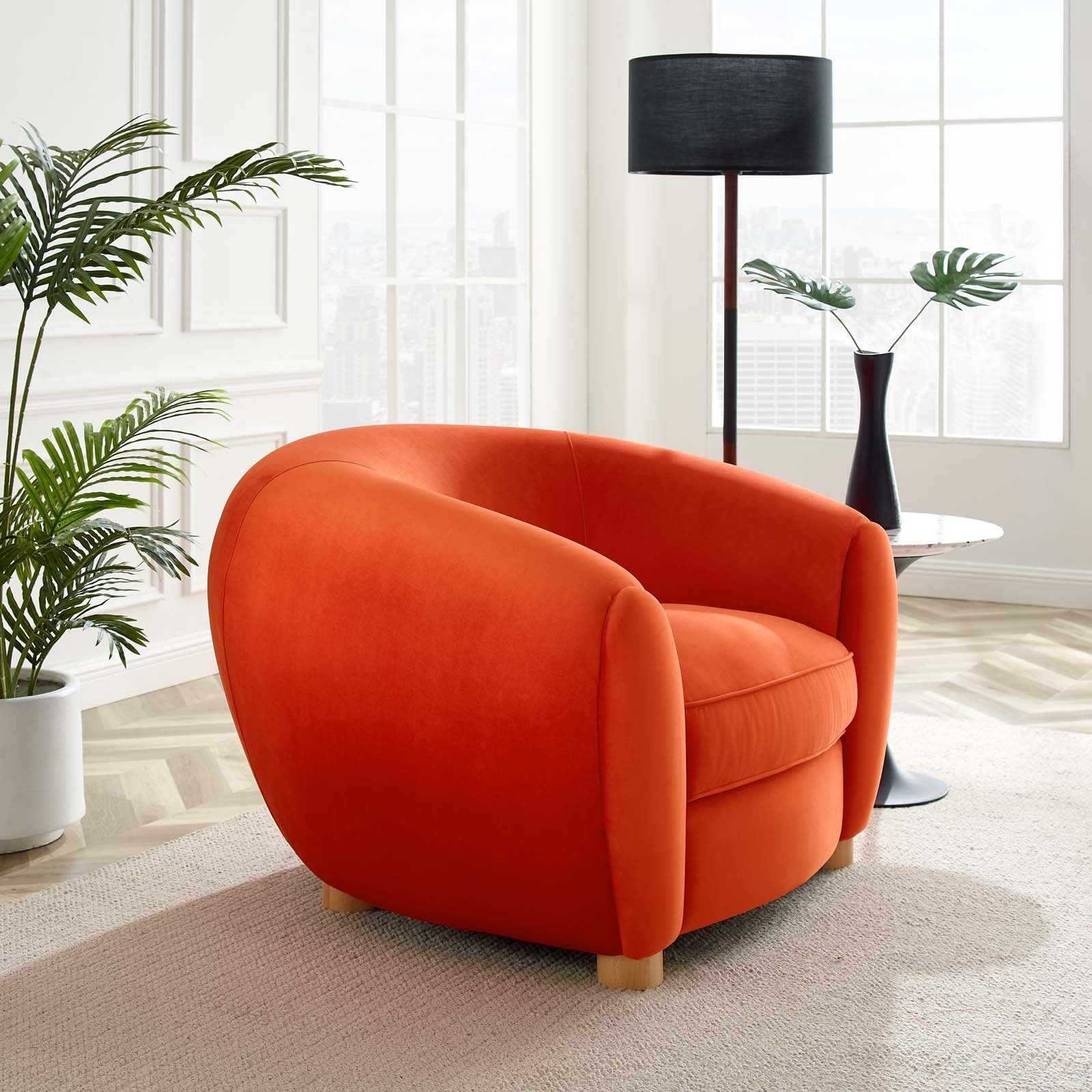 Profuse Performance Velvet Armchair