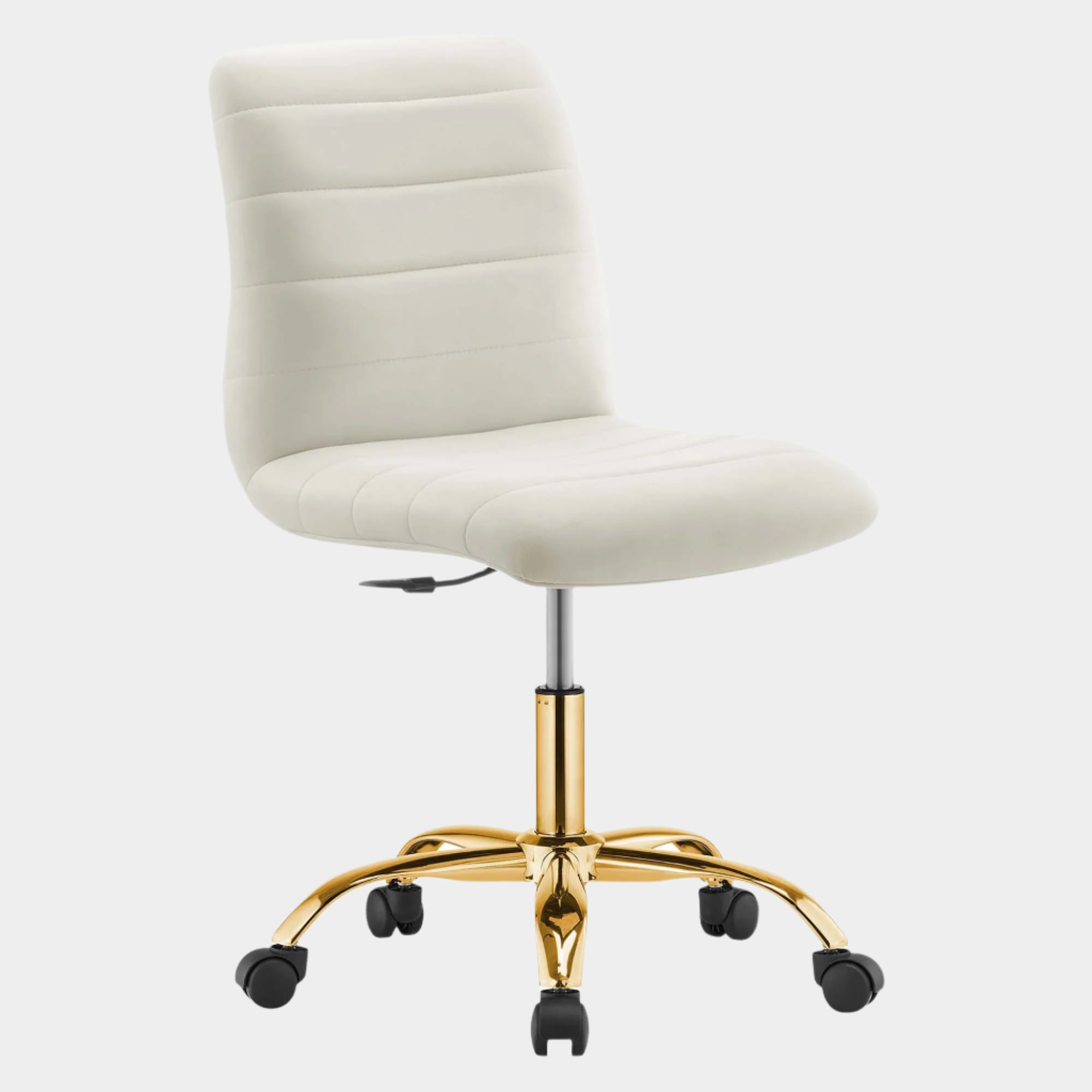 Ripple Armless Performance Velvet Office Chair