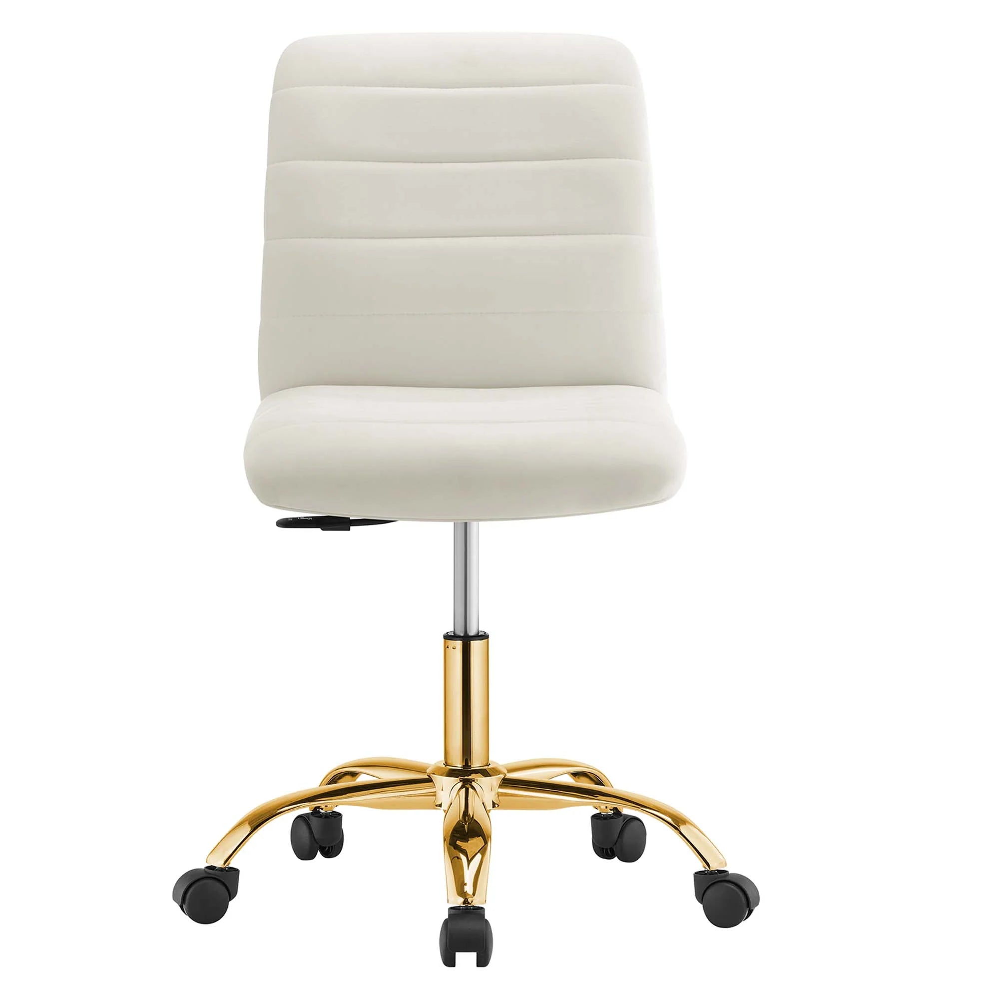 Ripple Armless Performance Velvet Office Chair