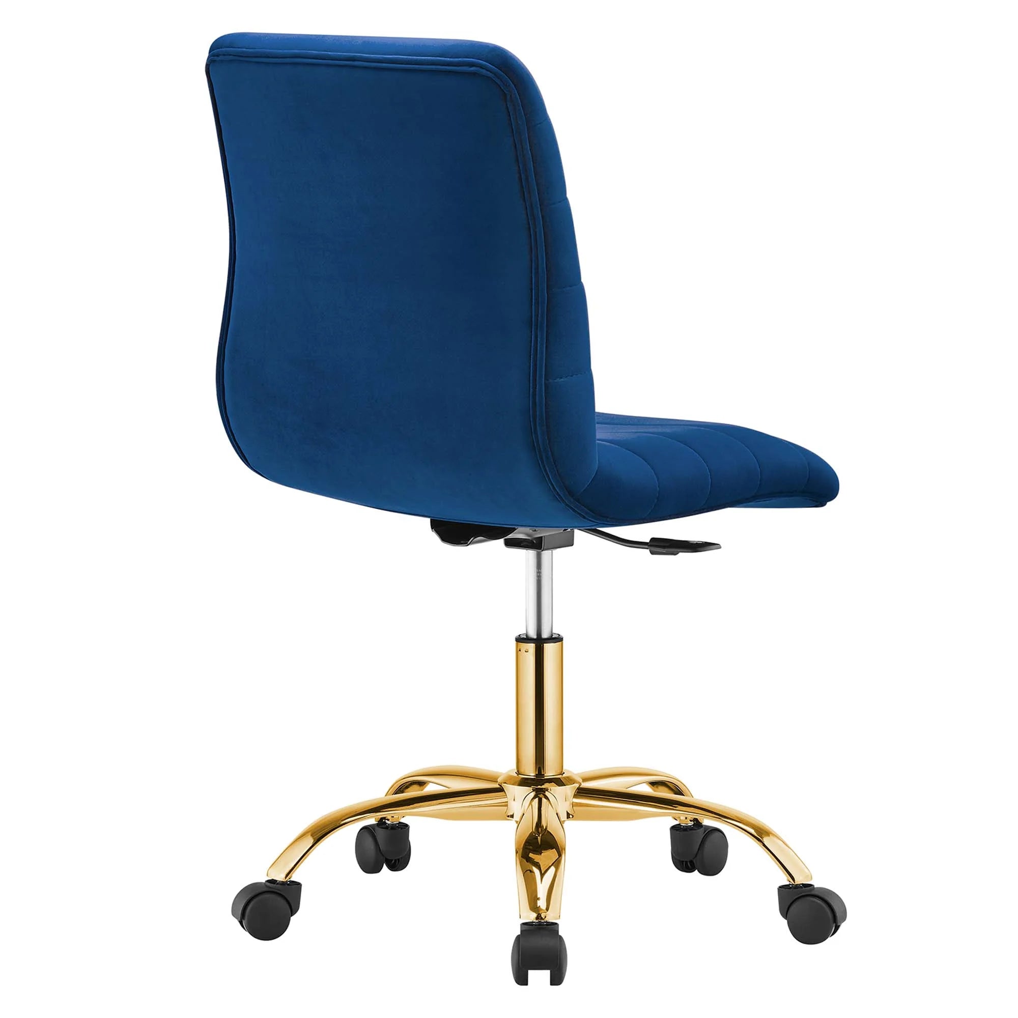 Ripple Armless Performance Velvet Office Chair