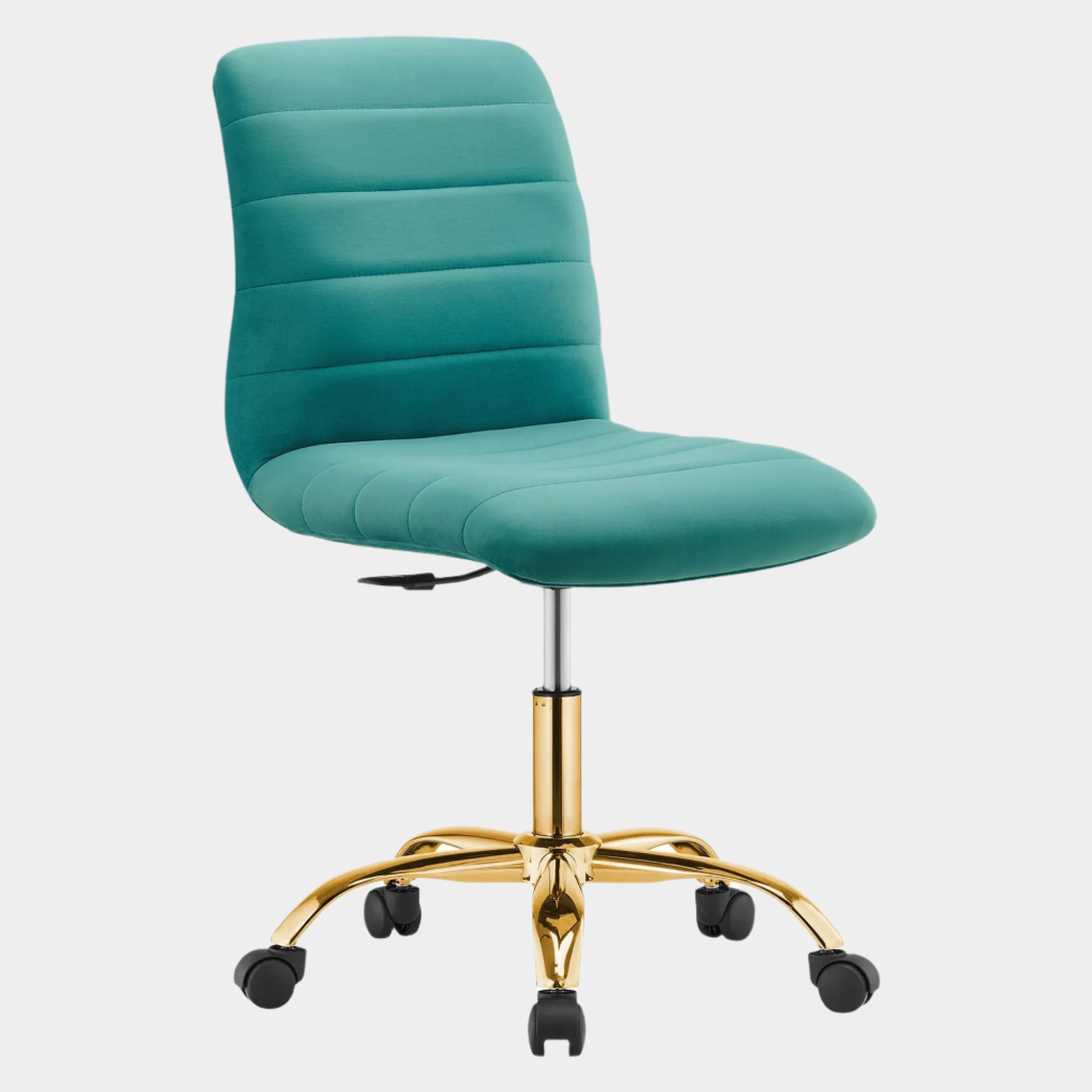 Ripple Armless Performance Velvet Office Chair