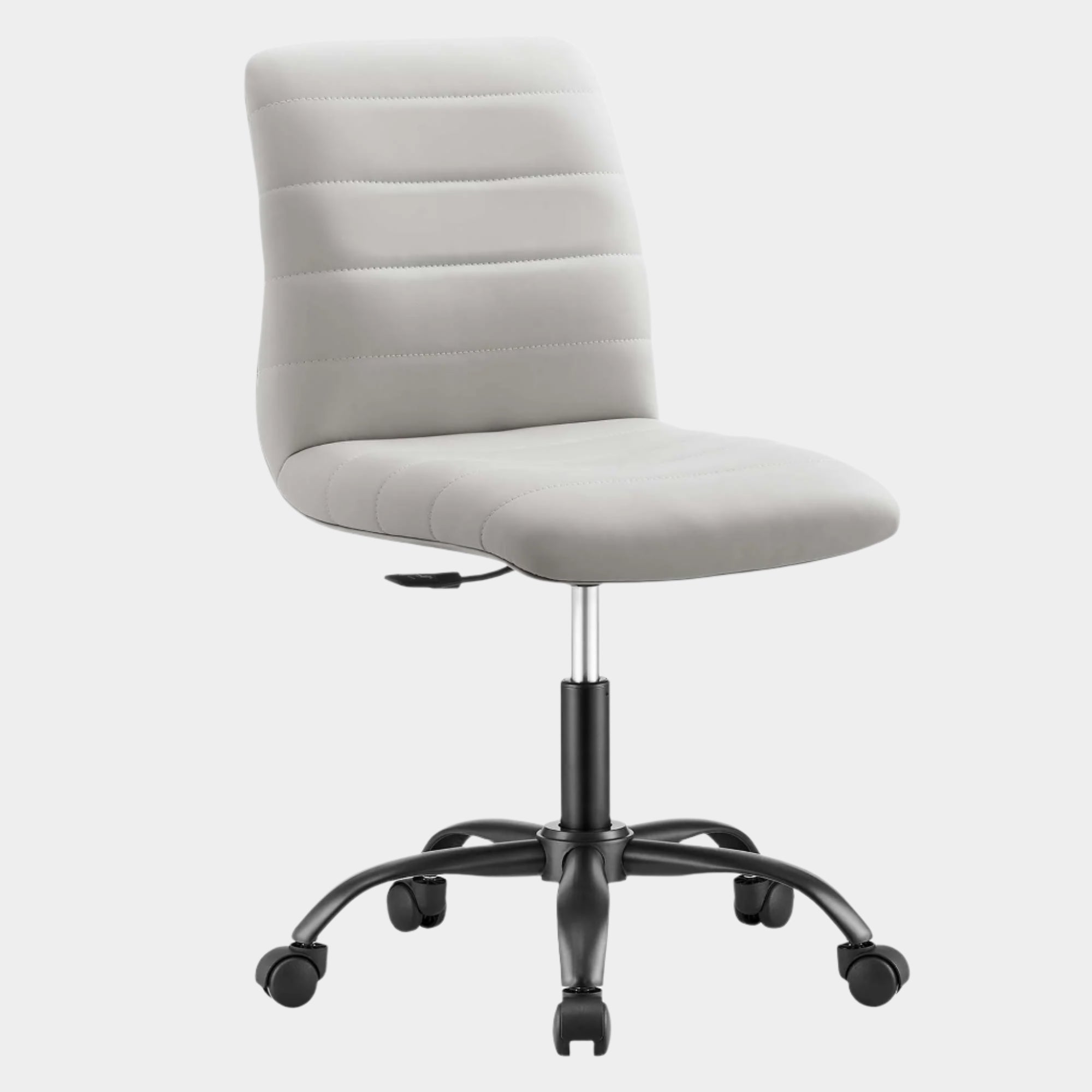 Ripple Armless Vegan Leather Office Chair