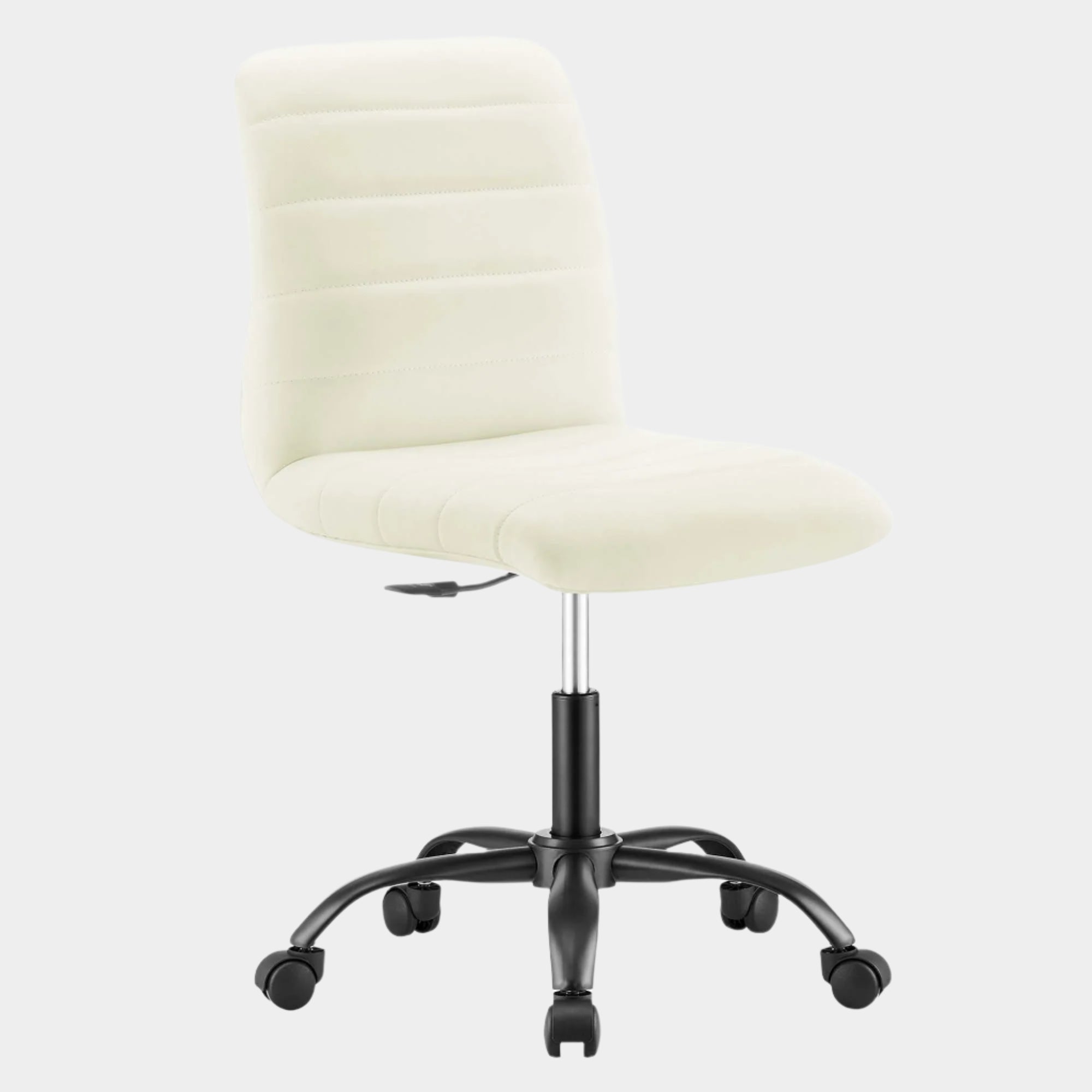 Ripple Armless Vegan Leather Office Chair