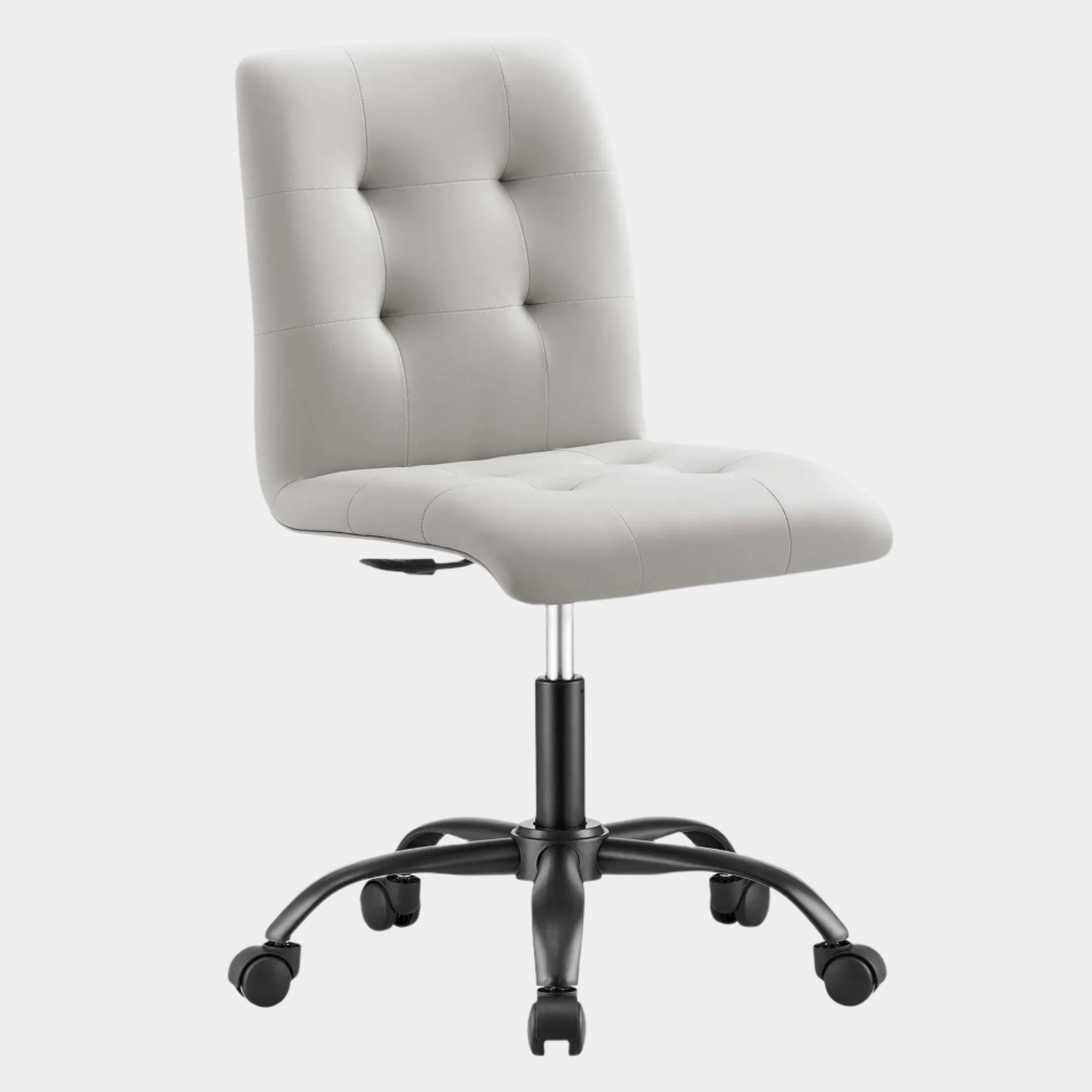 Prim Armless Vegan Leather Office Chair