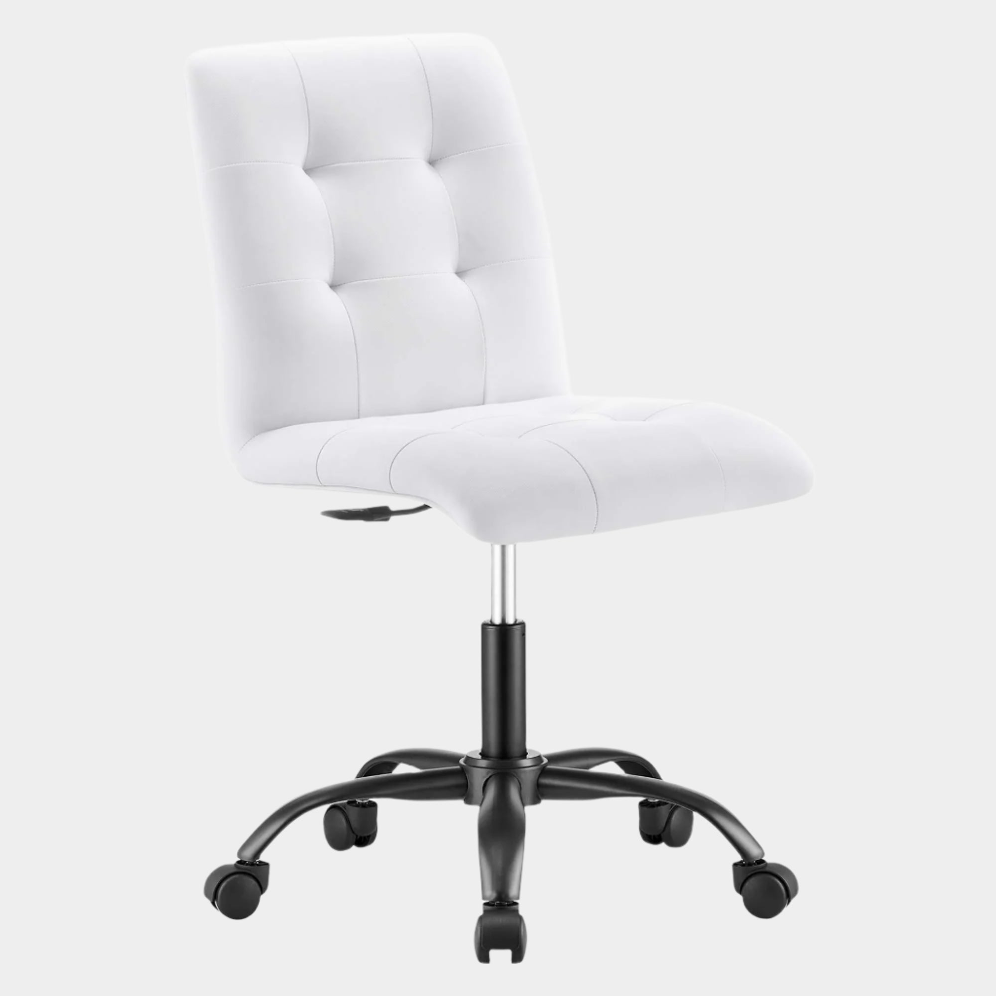 Prim Armless Vegan Leather Office Chair