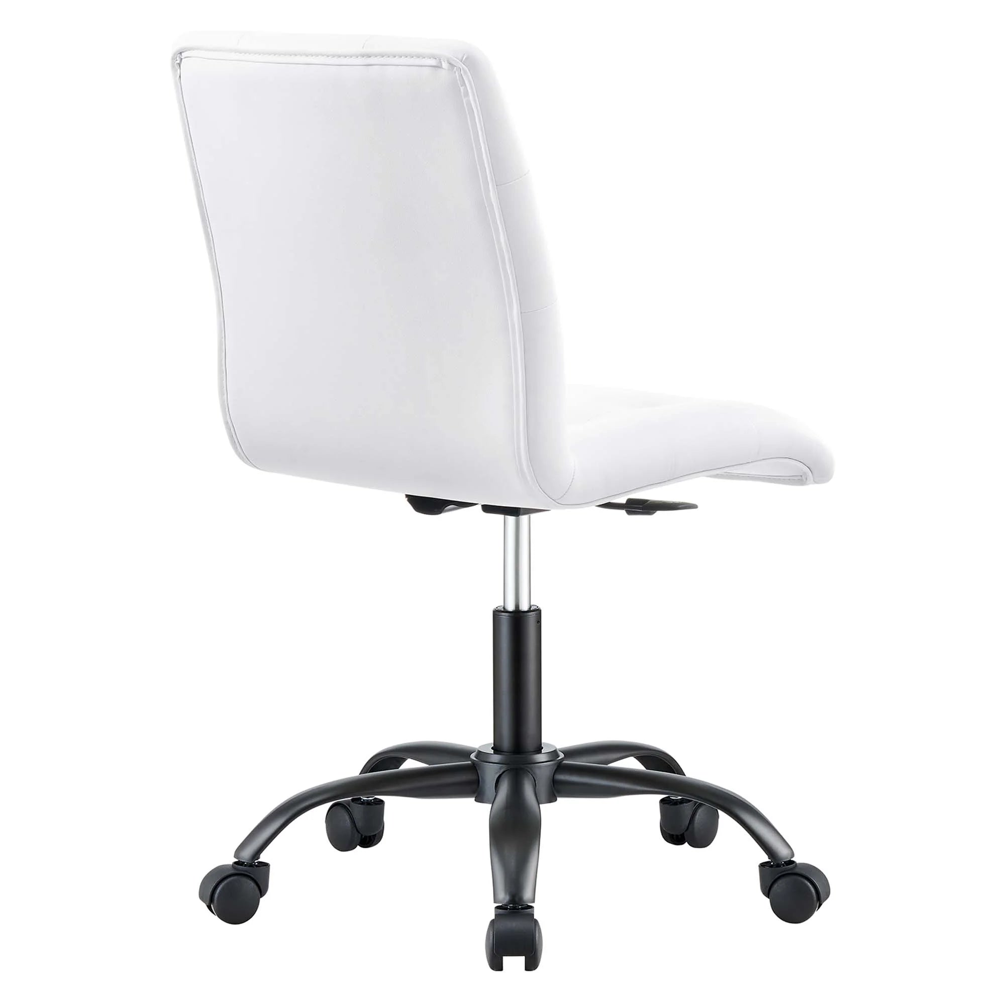 Prim Armless Vegan Leather Office Chair