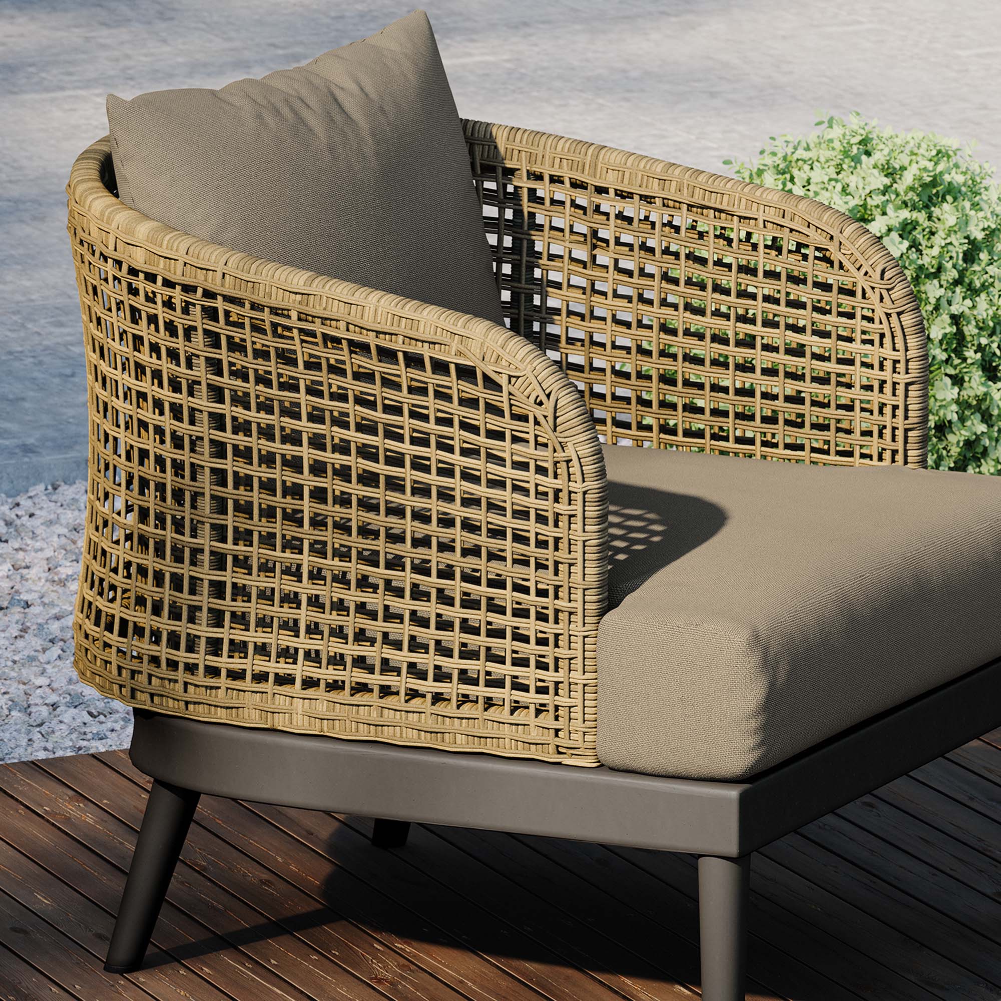 Fauteuil de terrasse d'extérieur Meadow 