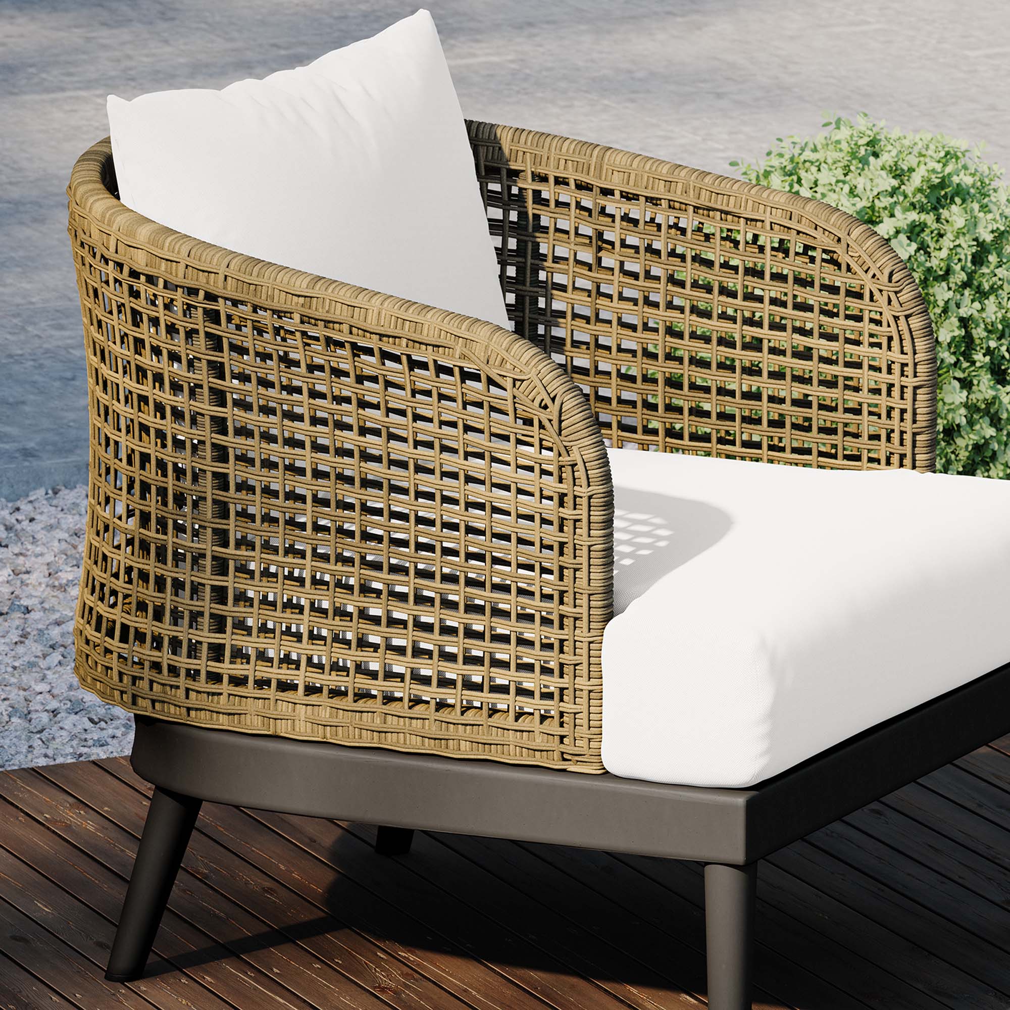 Fauteuil de terrasse d'extérieur Meadow 