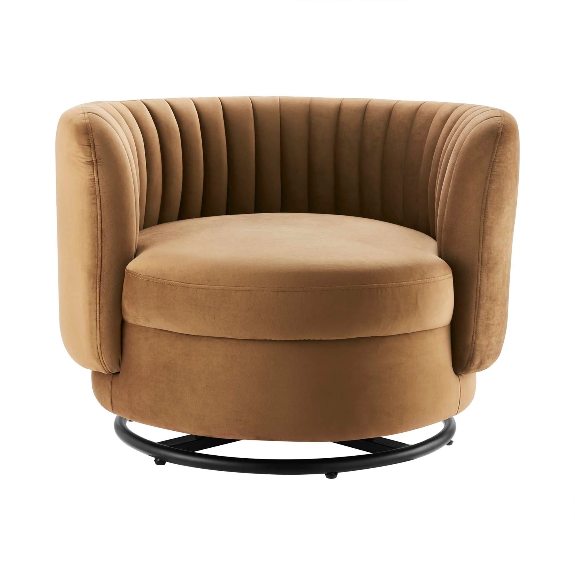 Embrace Tufted Performance Velvet Swivel Chair