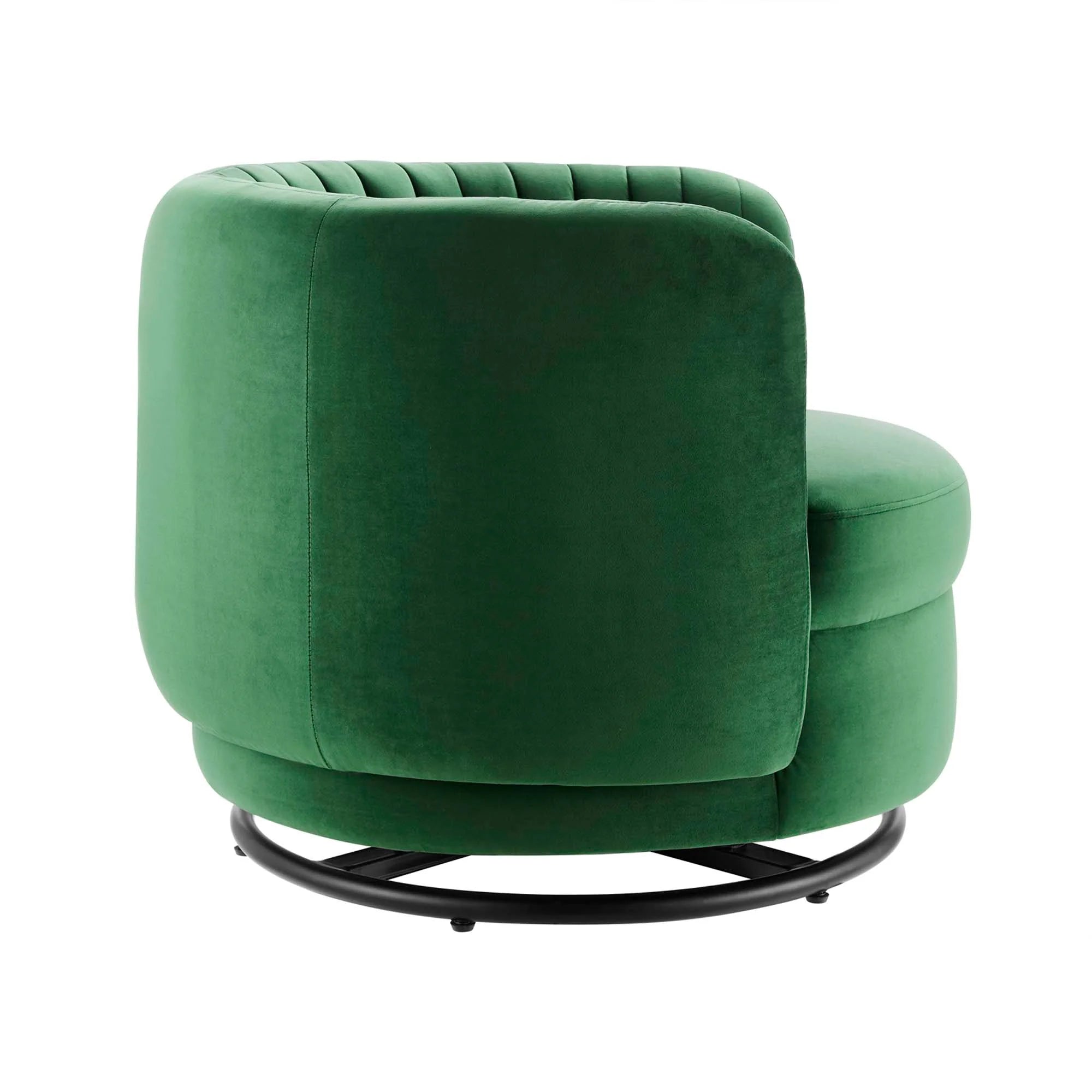 Embrace Tufted Performance Velvet Swivel Chair