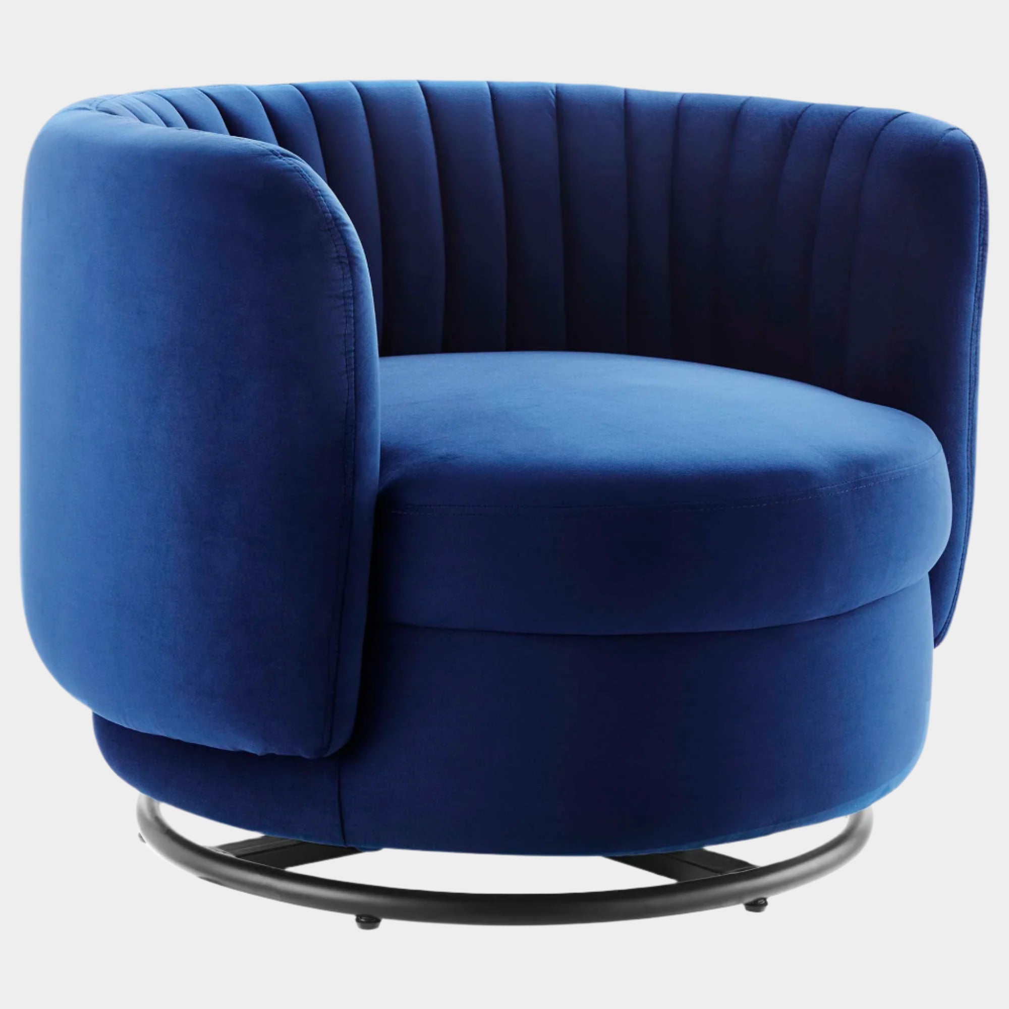 Embrace Tufted Performance Velvet Swivel Chair