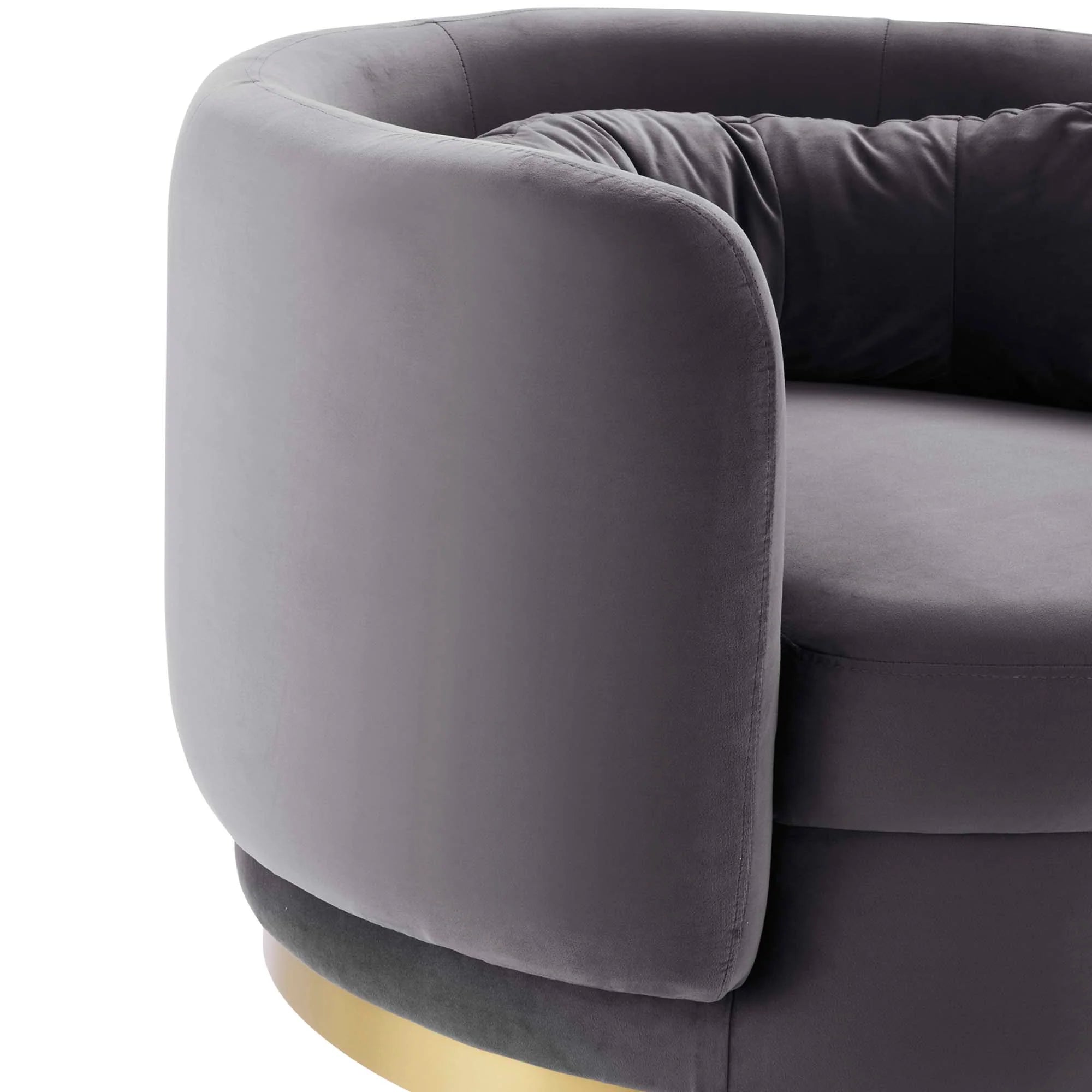 Relish Performance Velvet Swivel Chair