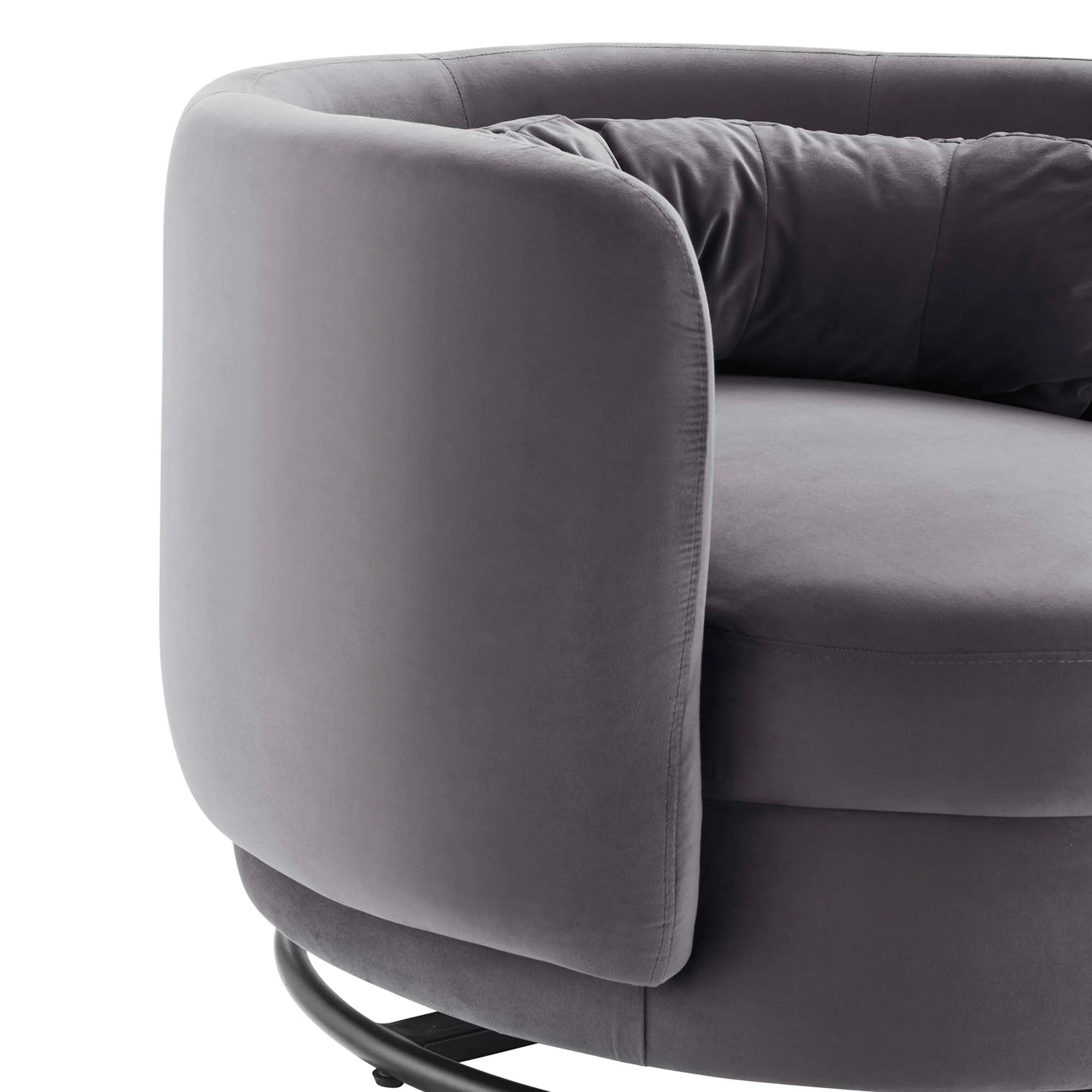 Relish Performance Velvet Swivel Chair