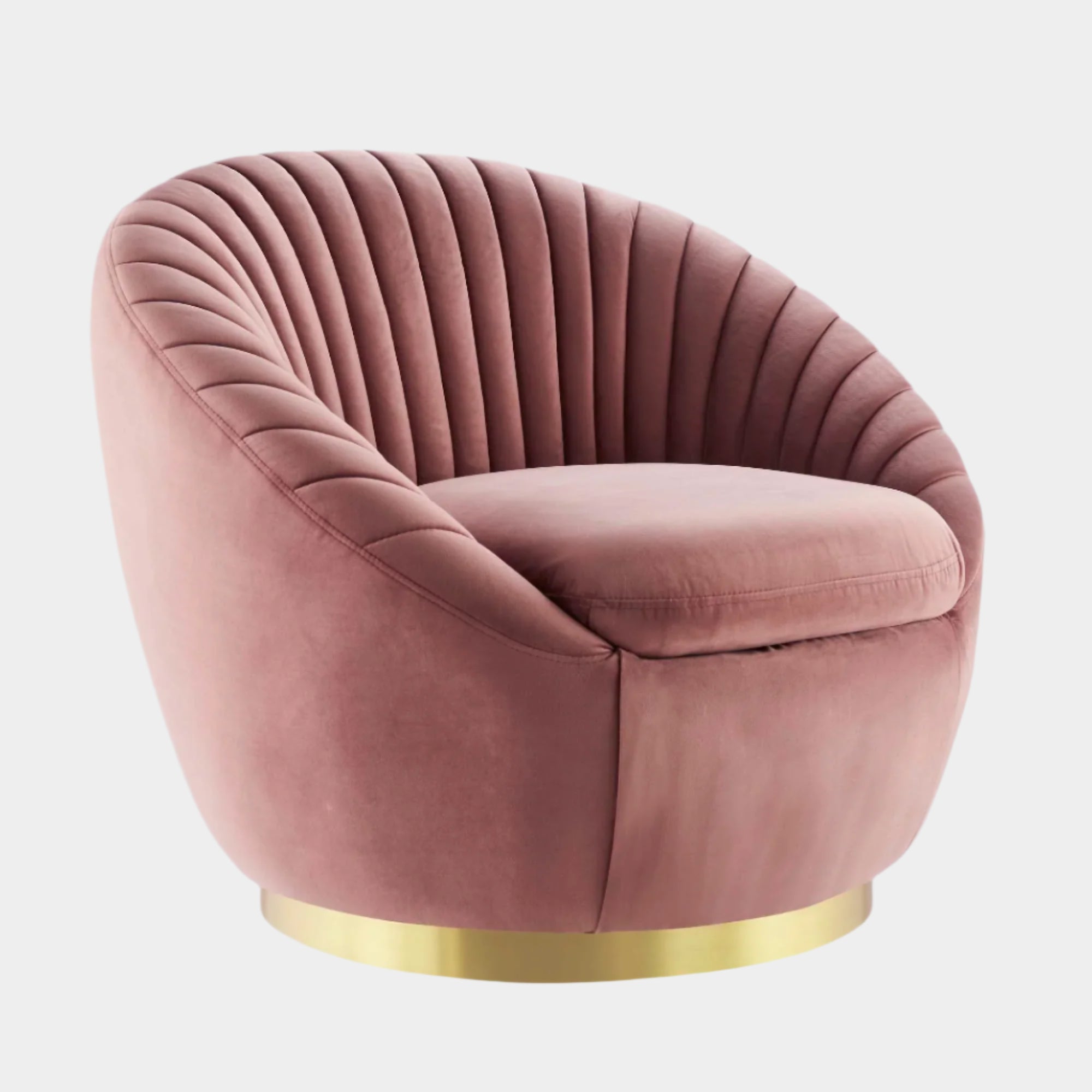 Whirr Tufted Performance Velvet Swivel Chair