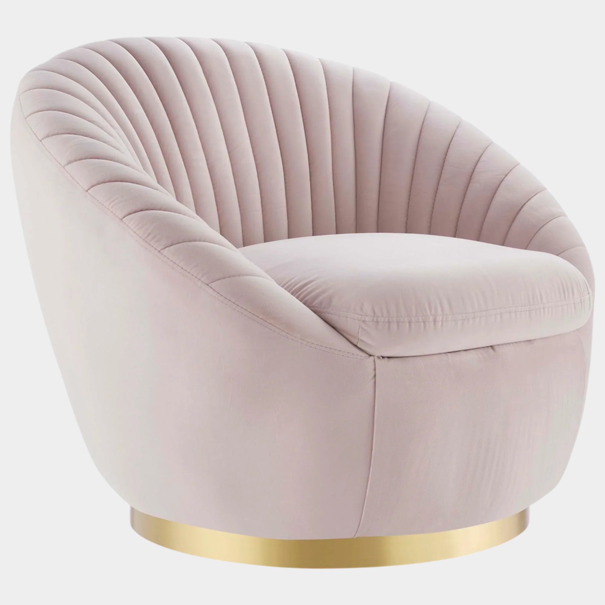 Whirr Tufted Performance Velvet Swivel Chair