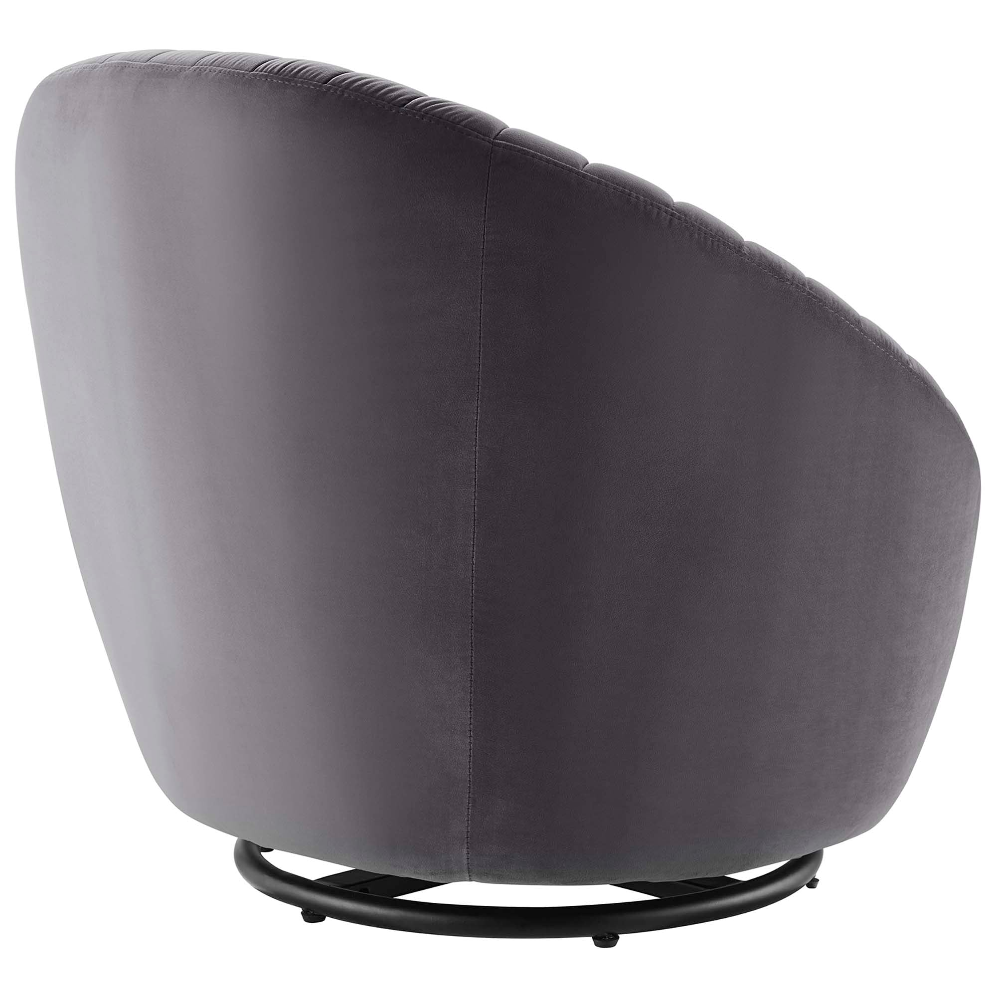 Whirr Tufted Performance Velvet Swivel Chair