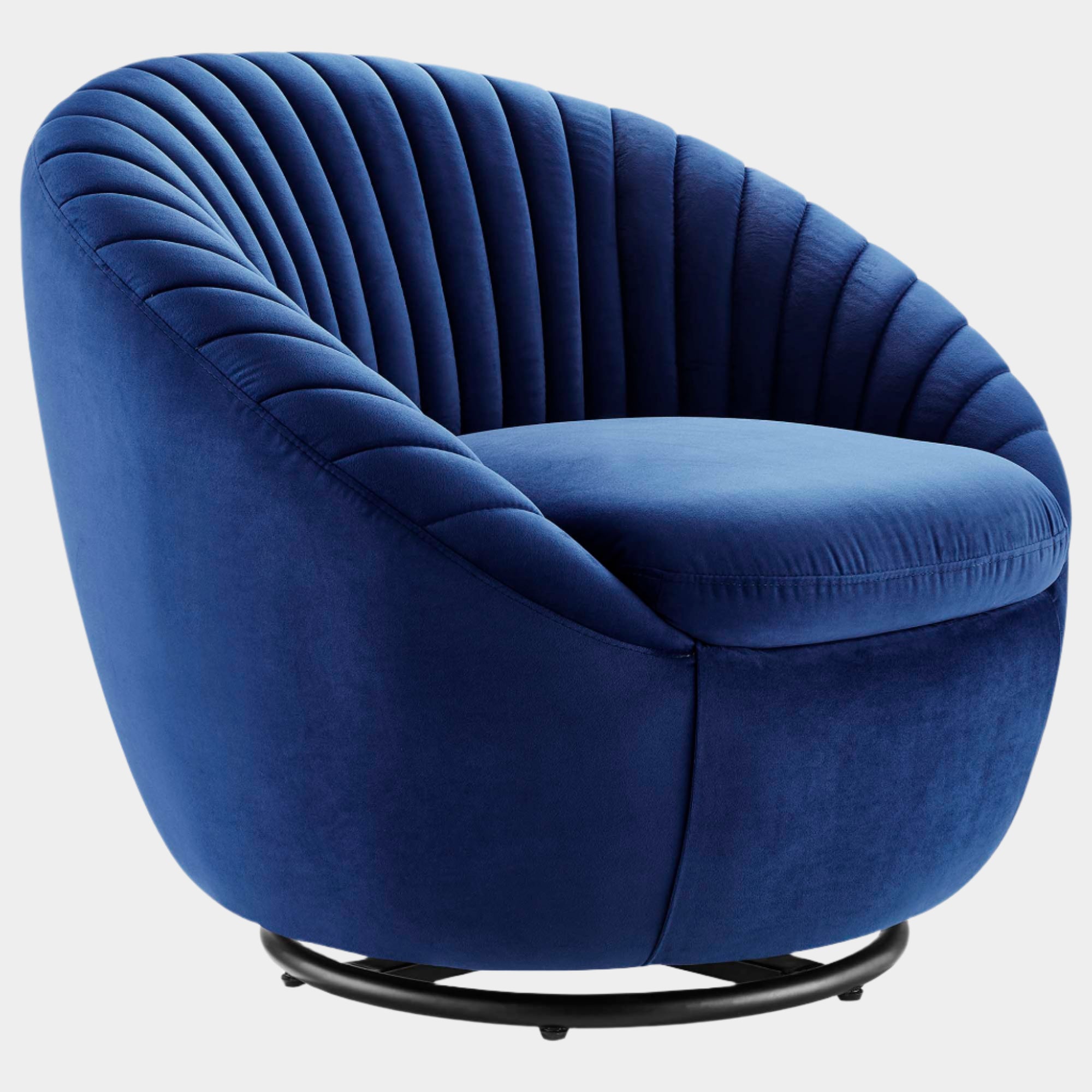 Whirr Tufted Performance Velvet Swivel Chair