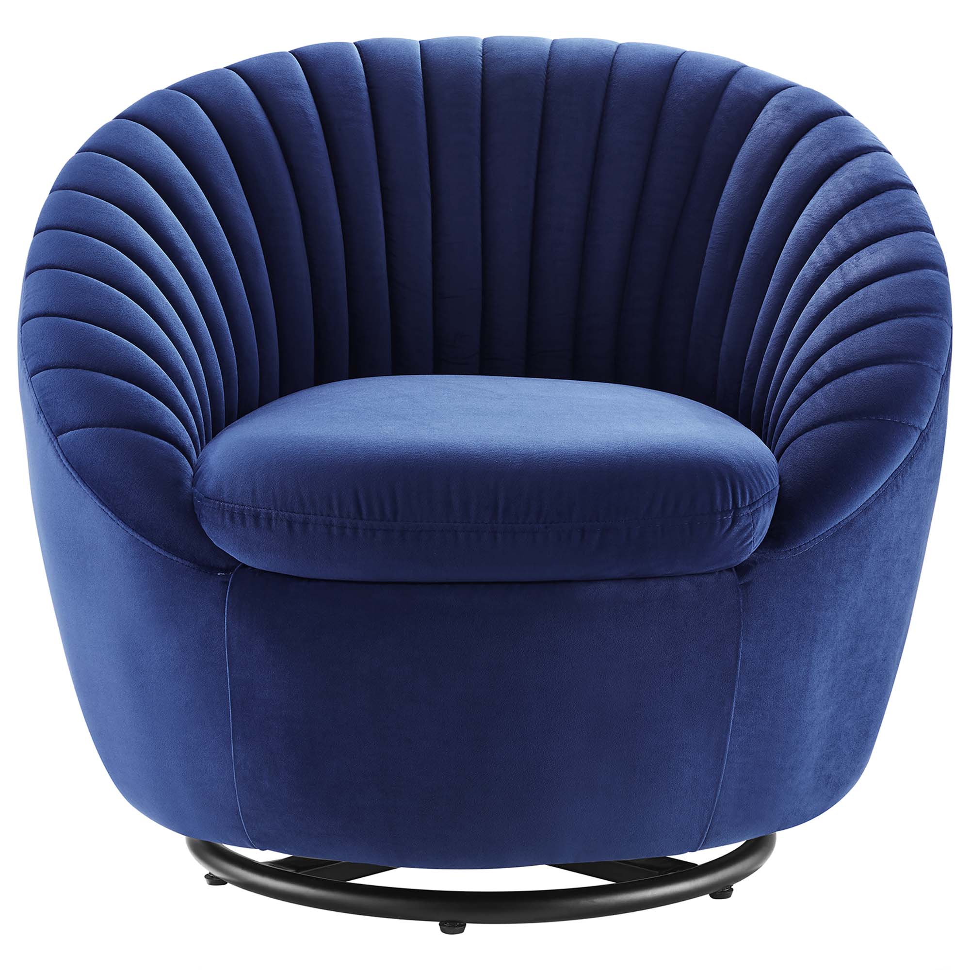 Whirr Tufted Performance Velvet Swivel Chair