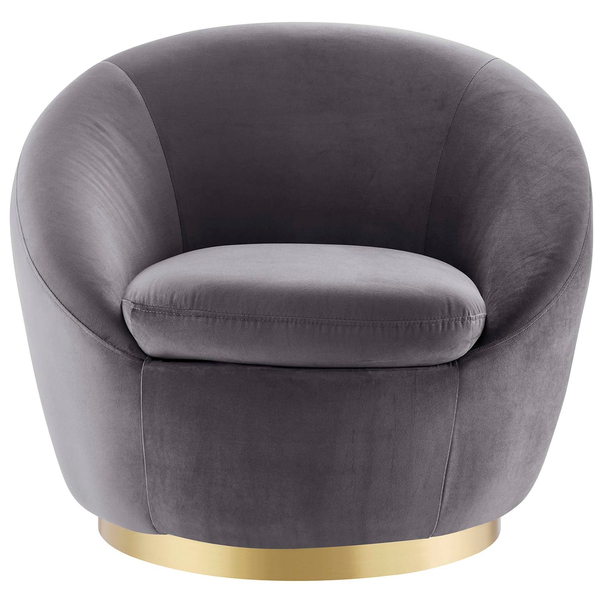 Buttercup Performance Velvet Swivel Chair