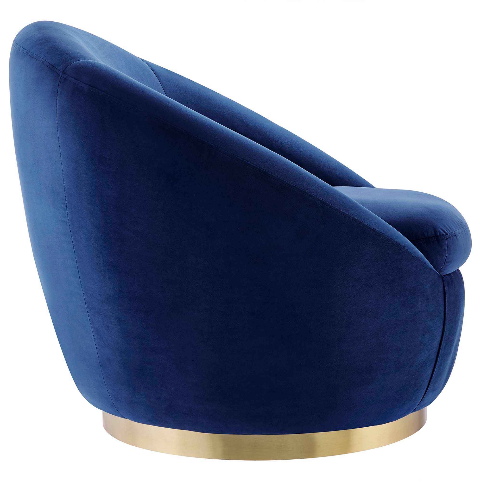 Buttercup Performance Velvet Swivel Chair