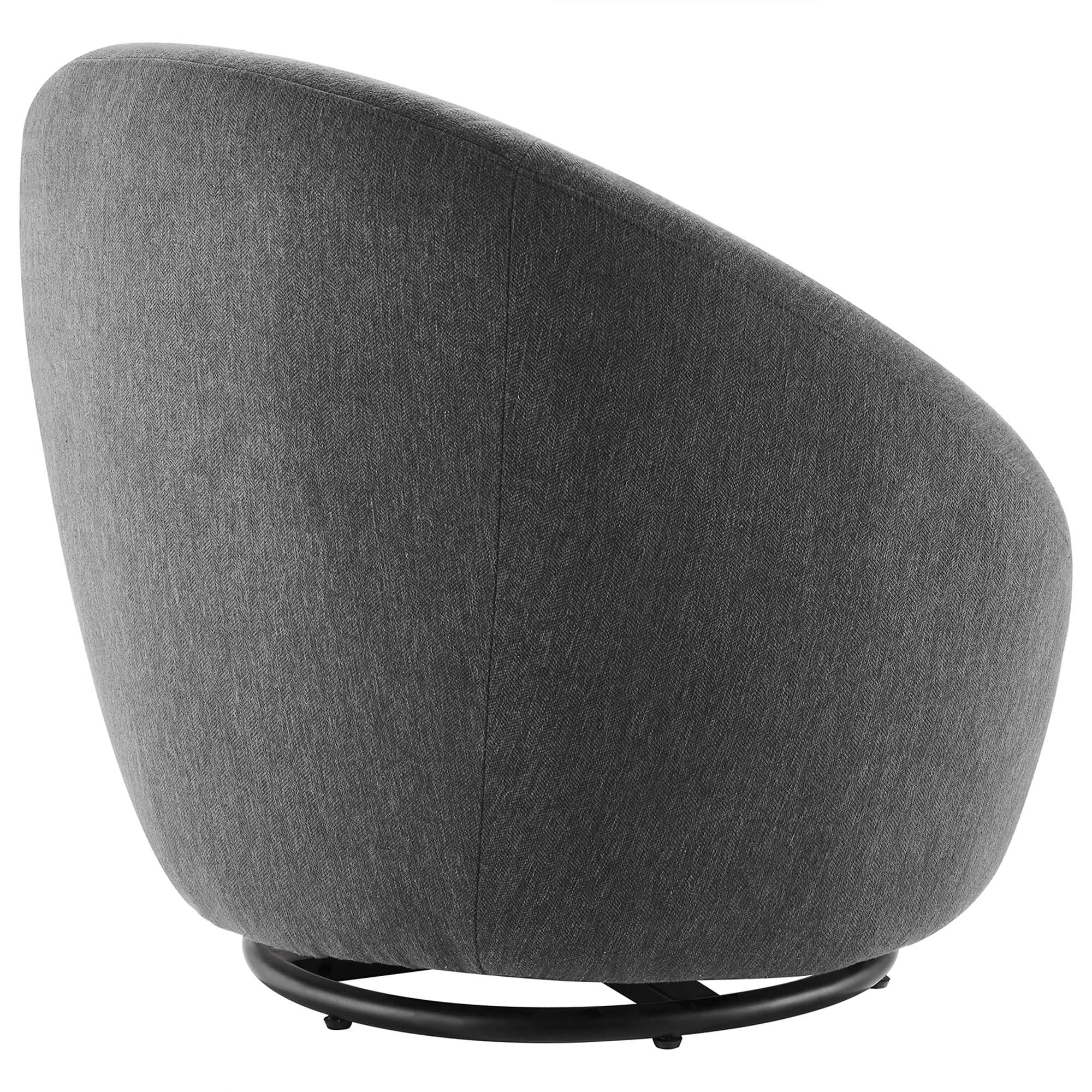 Buttercup Upholstered Fabric Swivel Chair