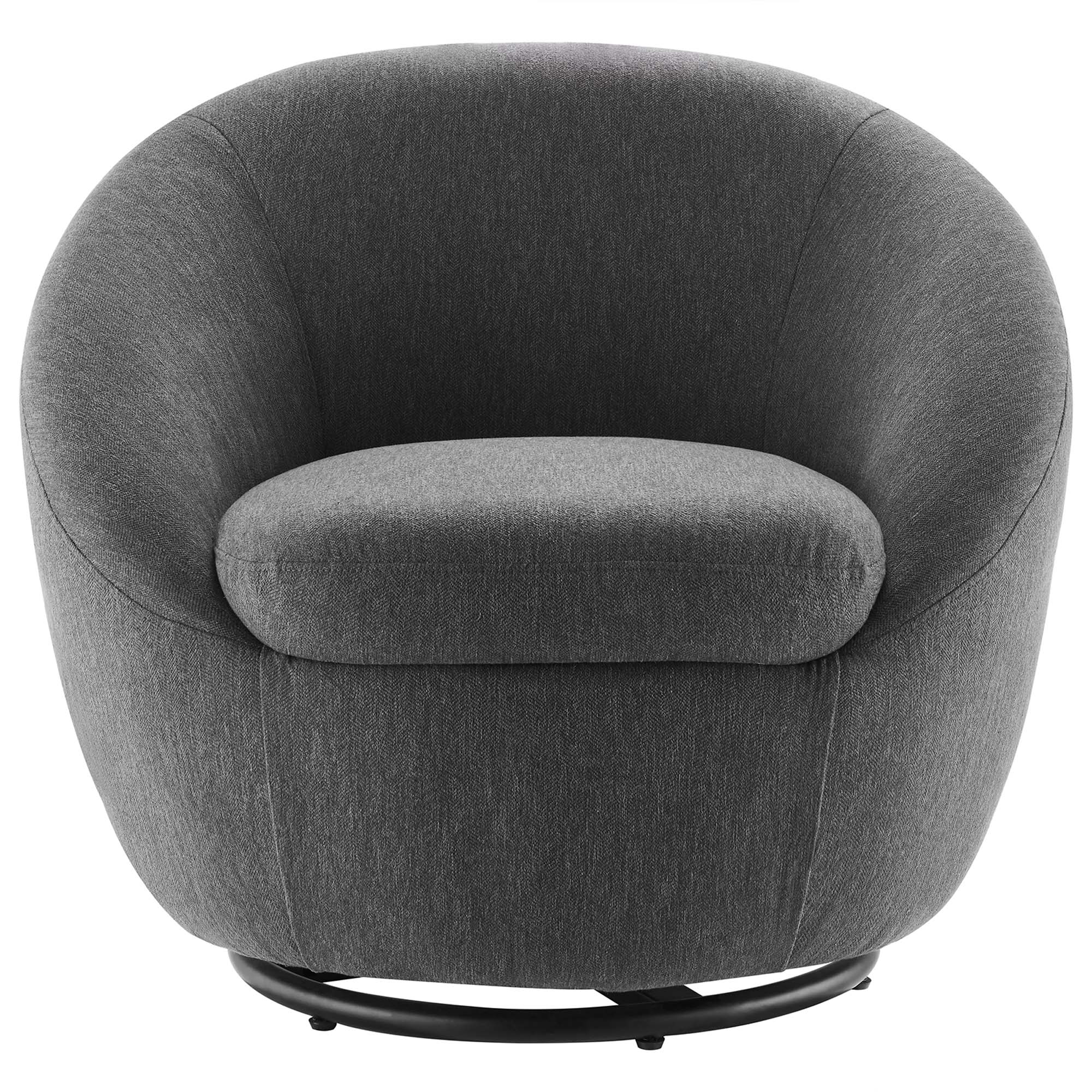 Buttercup Upholstered Fabric Swivel Chair