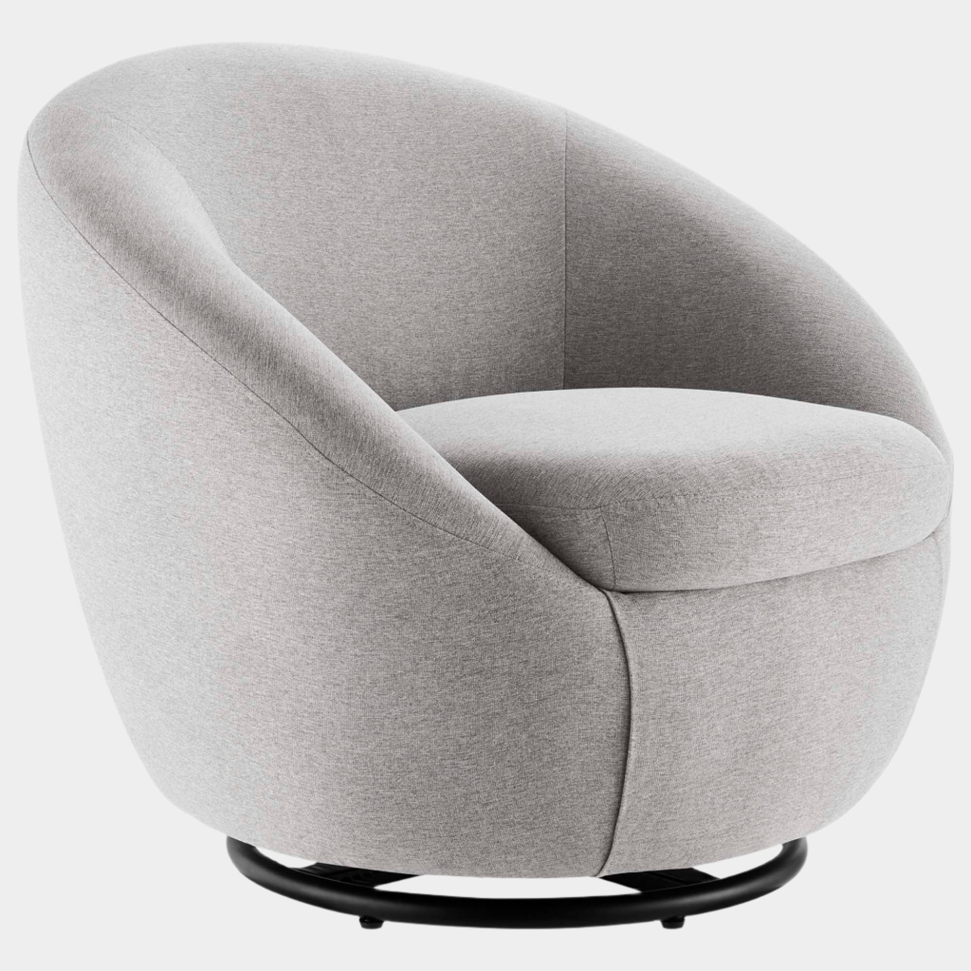 Buttercup Upholstered Fabric Swivel Chair