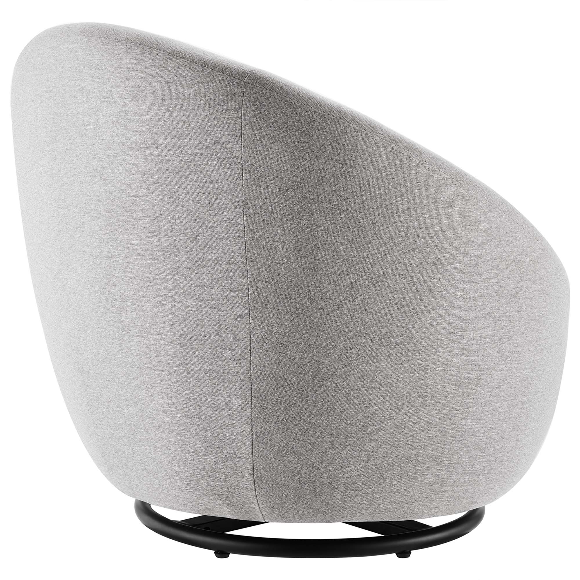 Buttercup Upholstered Fabric Swivel Chair