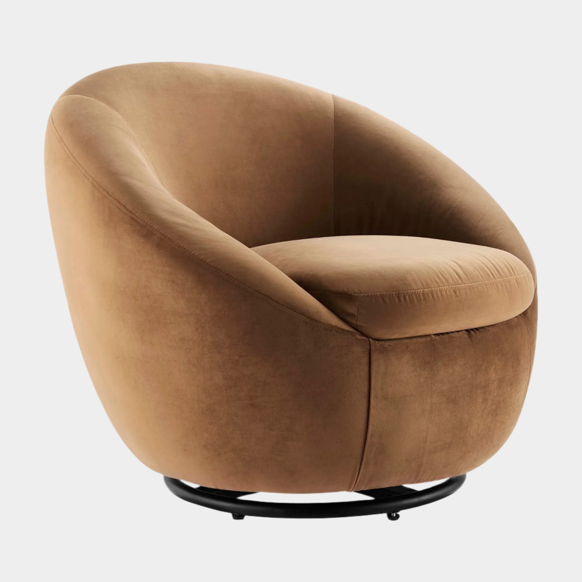 Buttercup Performance Velvet Swivel Chair