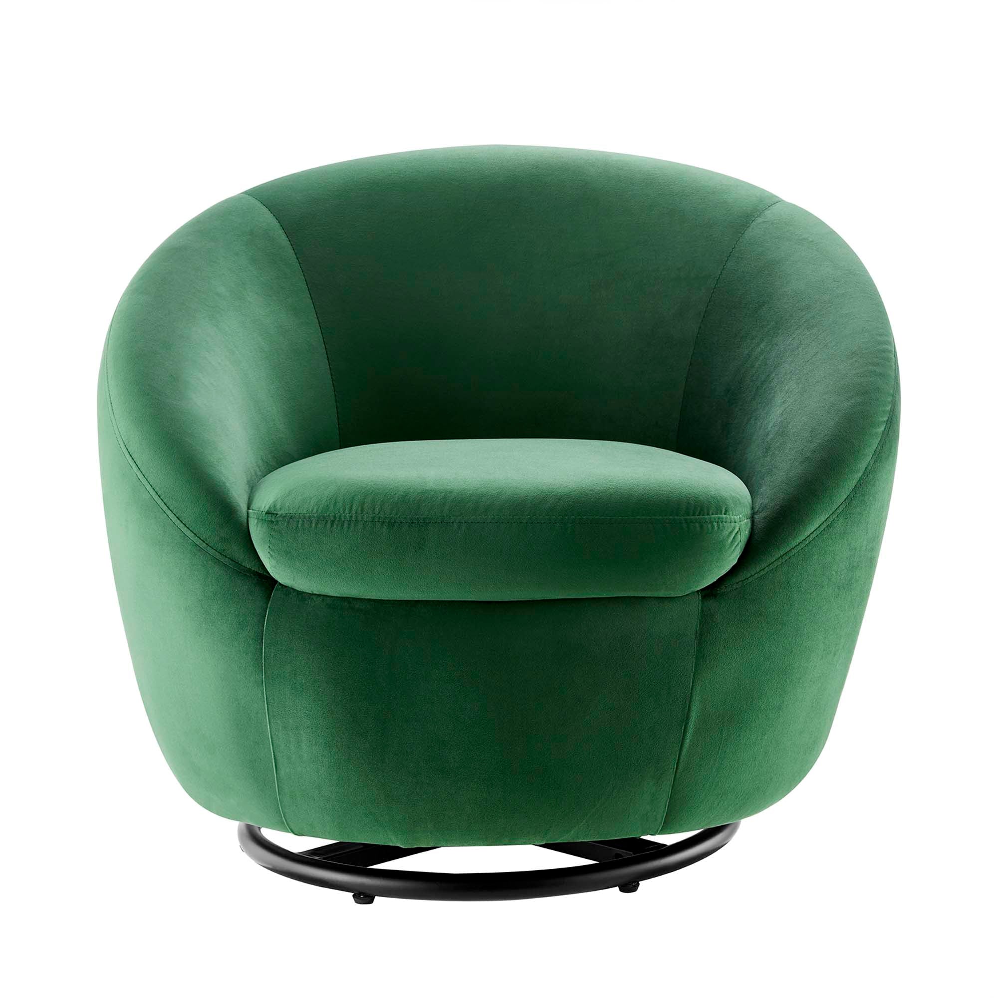 Buttercup Performance Velvet Swivel Chair