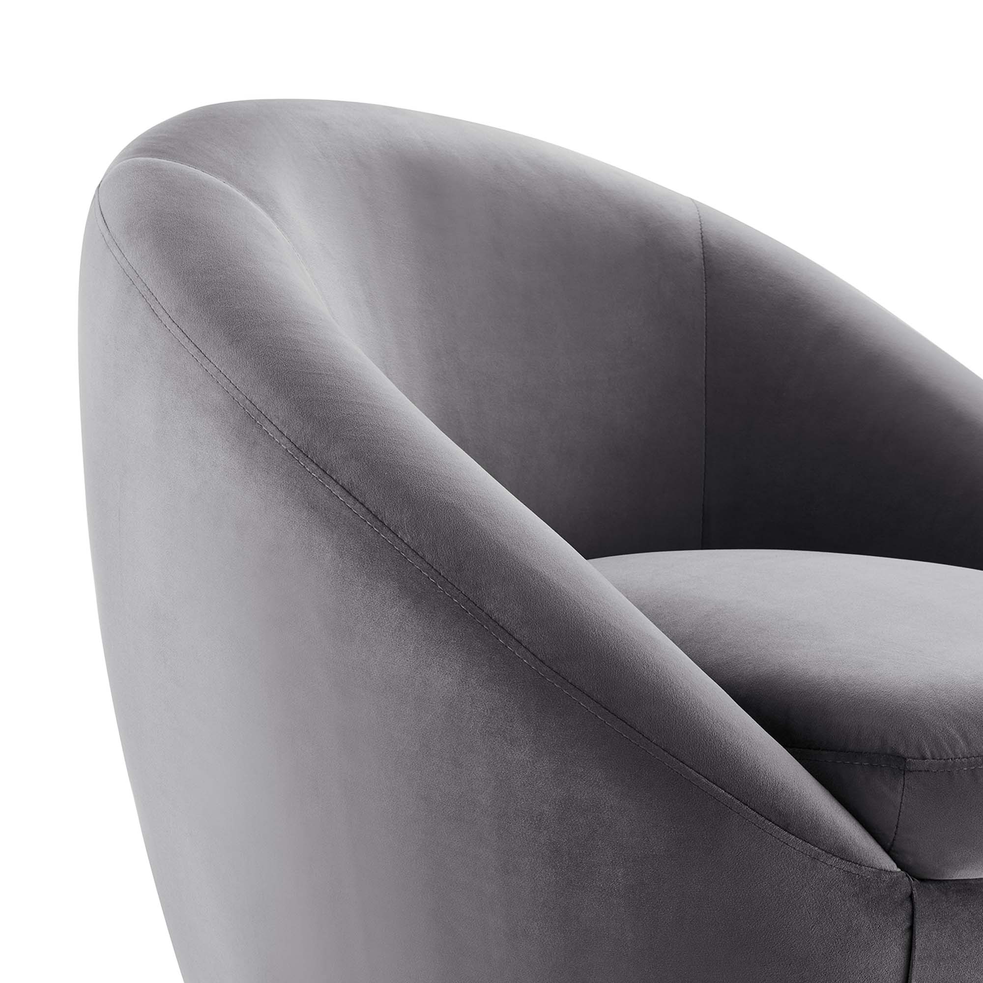 Buttercup Performance Velvet Swivel Chair