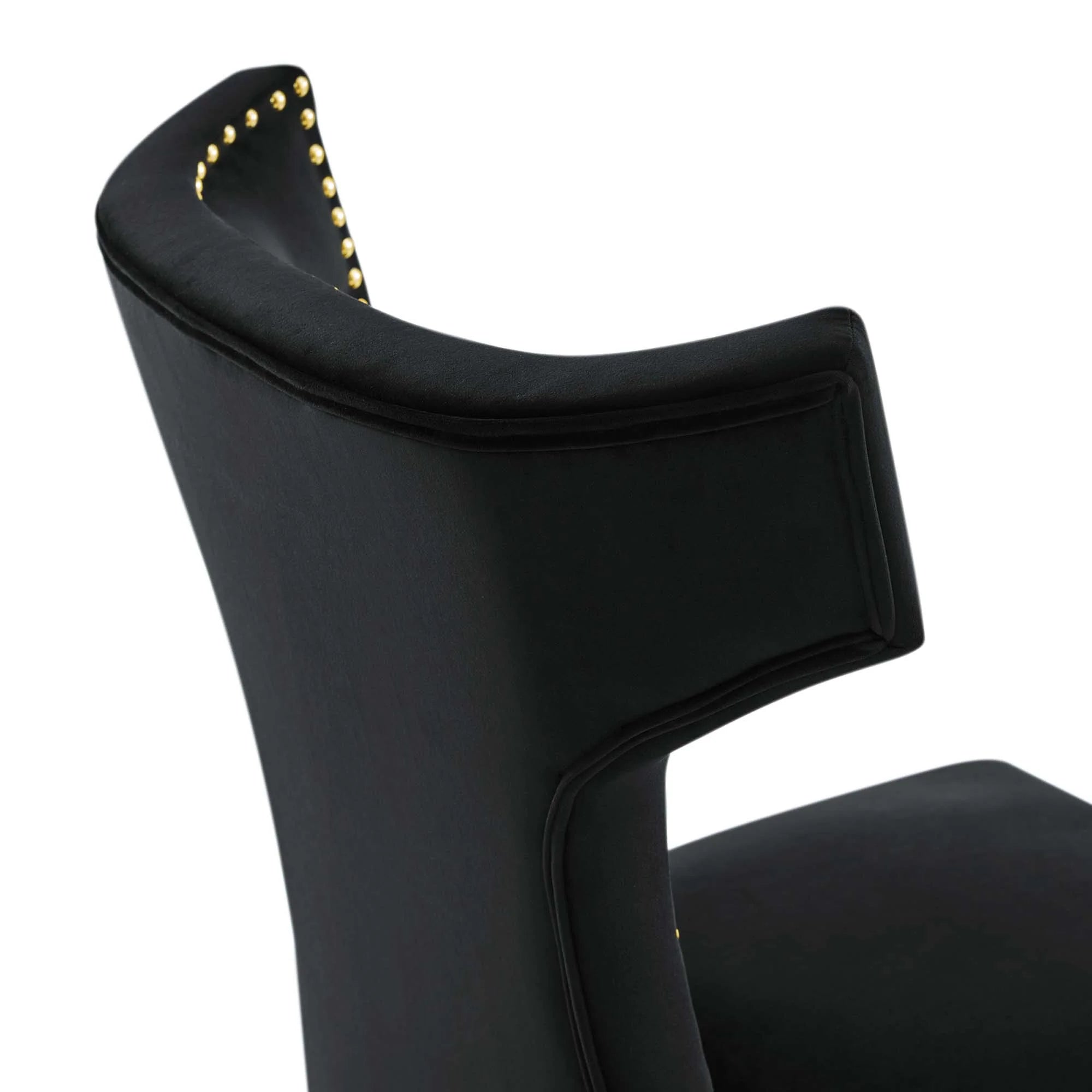 Curve Performance Velvet Dining Chairs - Set of 2