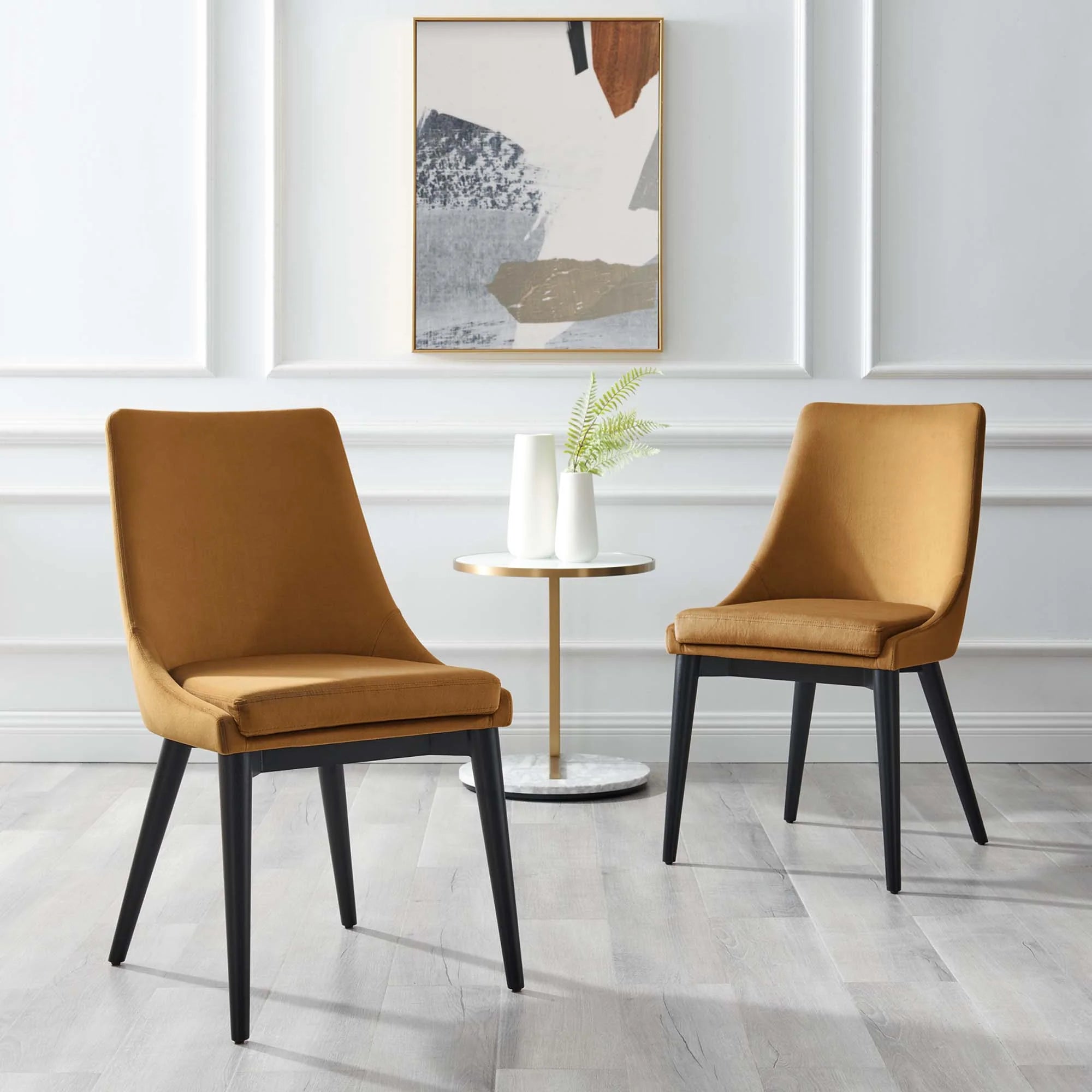 Viscount Performance Velvet Dining Chair