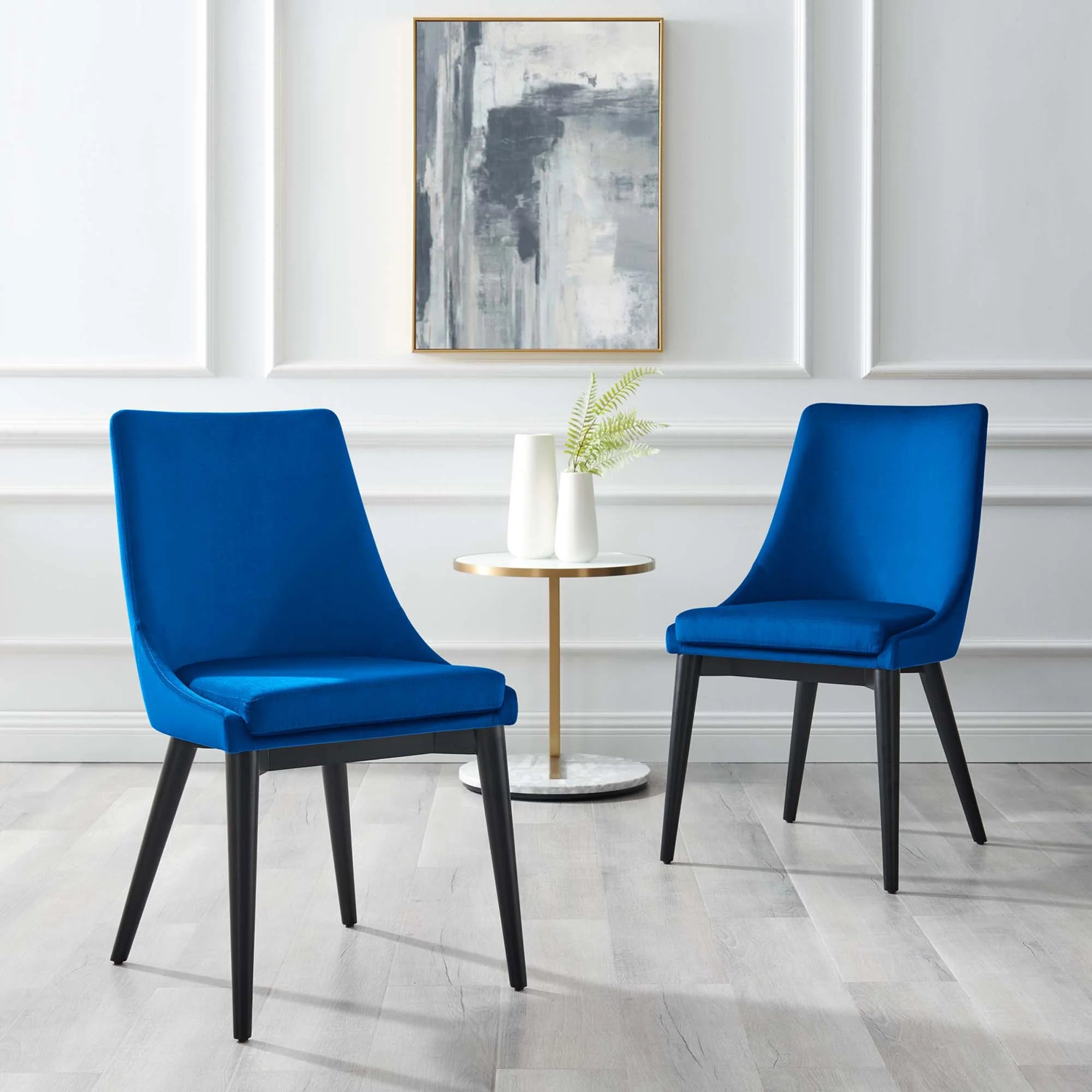 Viscount Performance Velvet Dining Chair