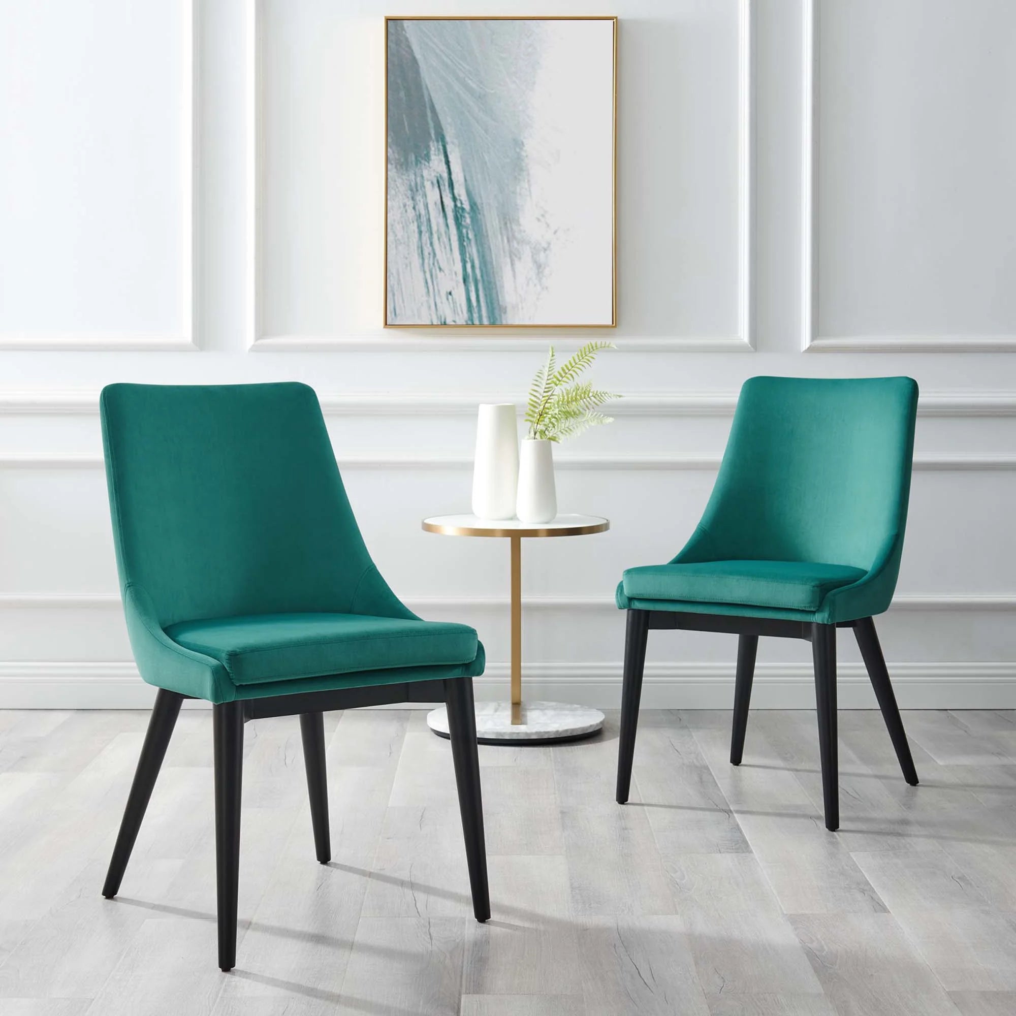 Viscount Performance Velvet Dining Chair