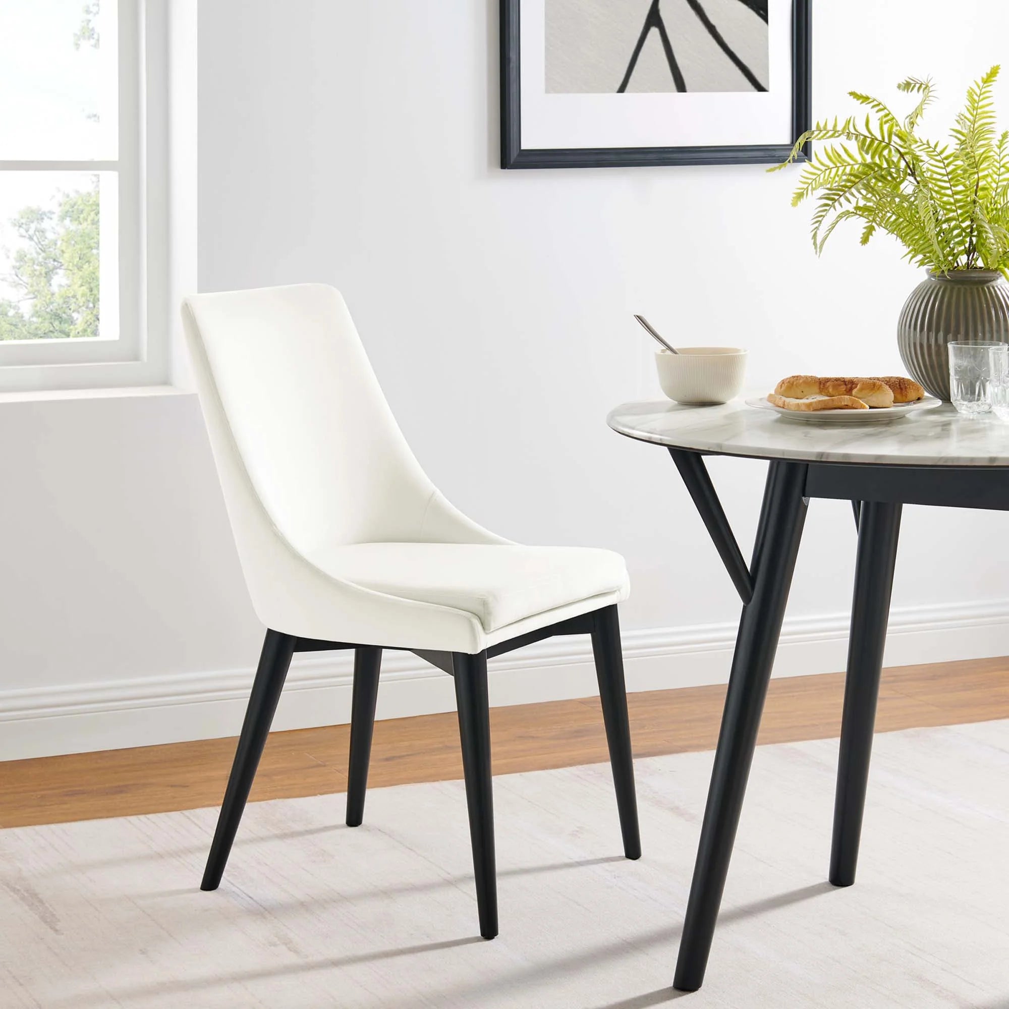 Viscount Performance Velvet Dining Chair