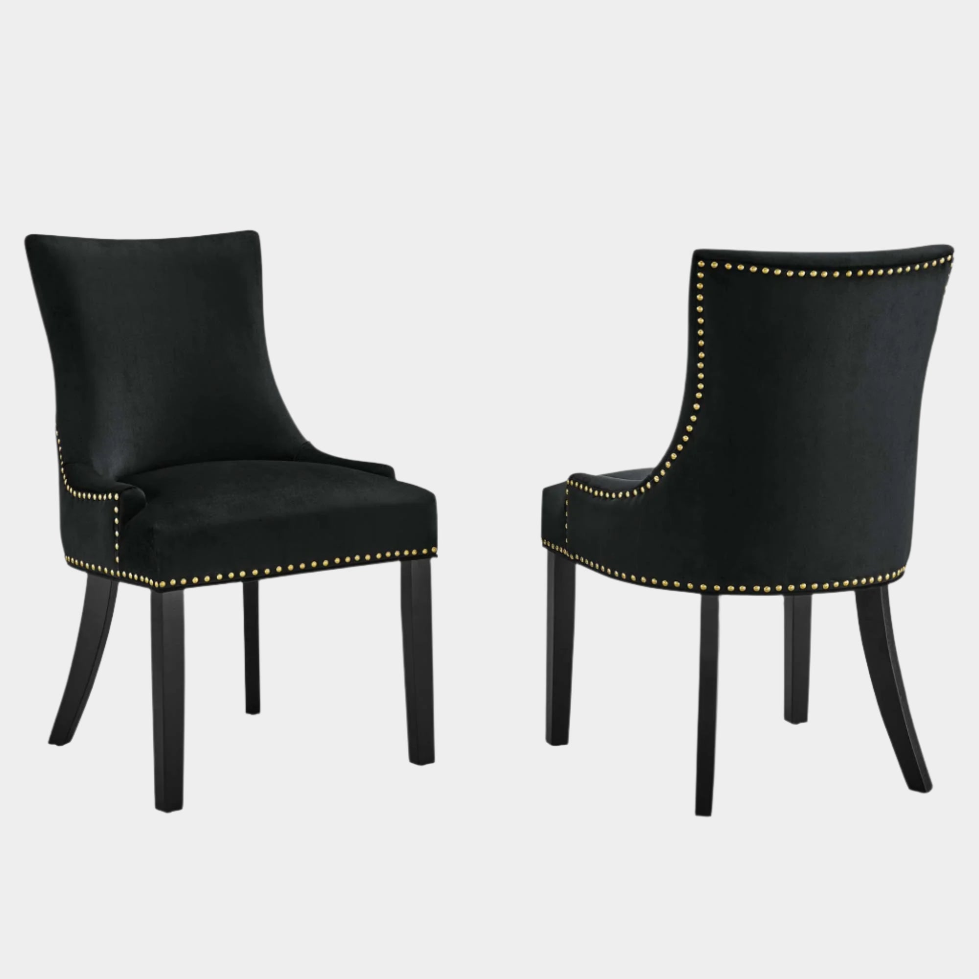 Marquis Performance Velvet Dining Chairs - Set of 2