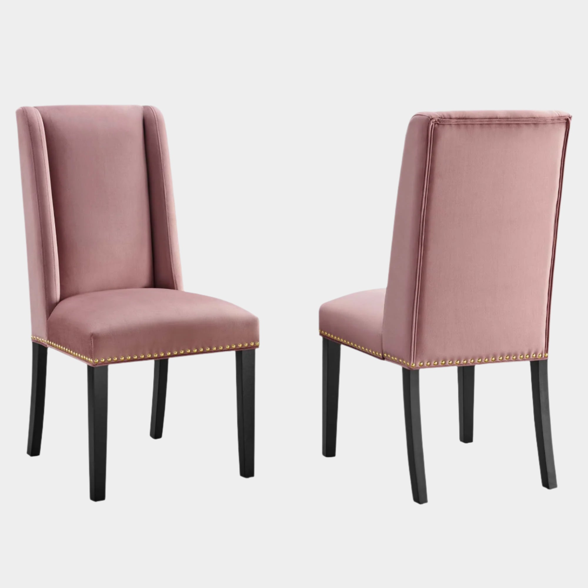 Baron Performance Velvet Dining Chairs - Set of 2