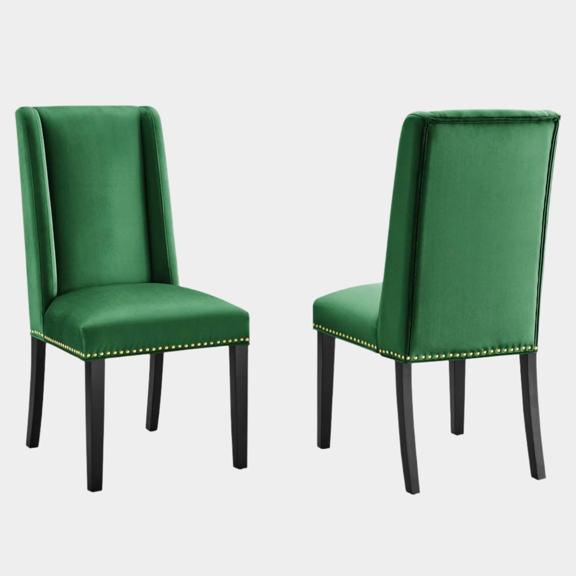 Baron Performance Velvet Dining Chairs - Set of 2