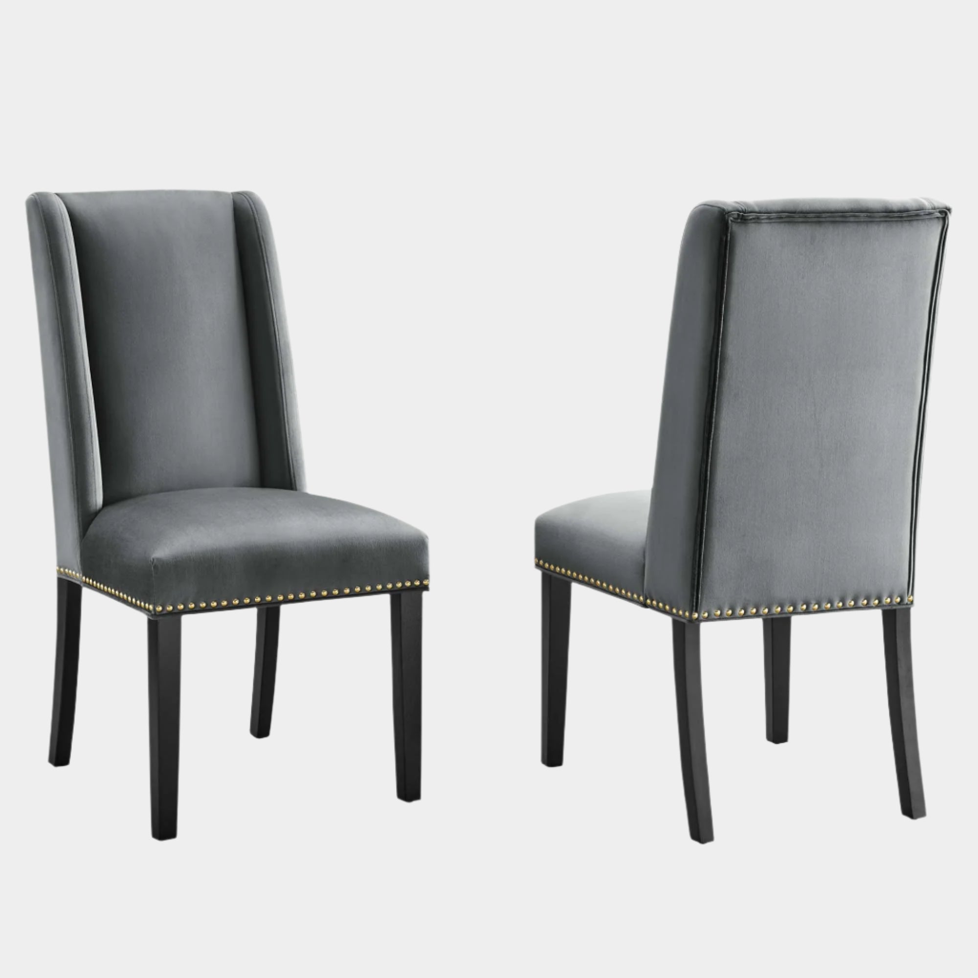 Baron Performance Velvet Dining Chairs - Set of 2