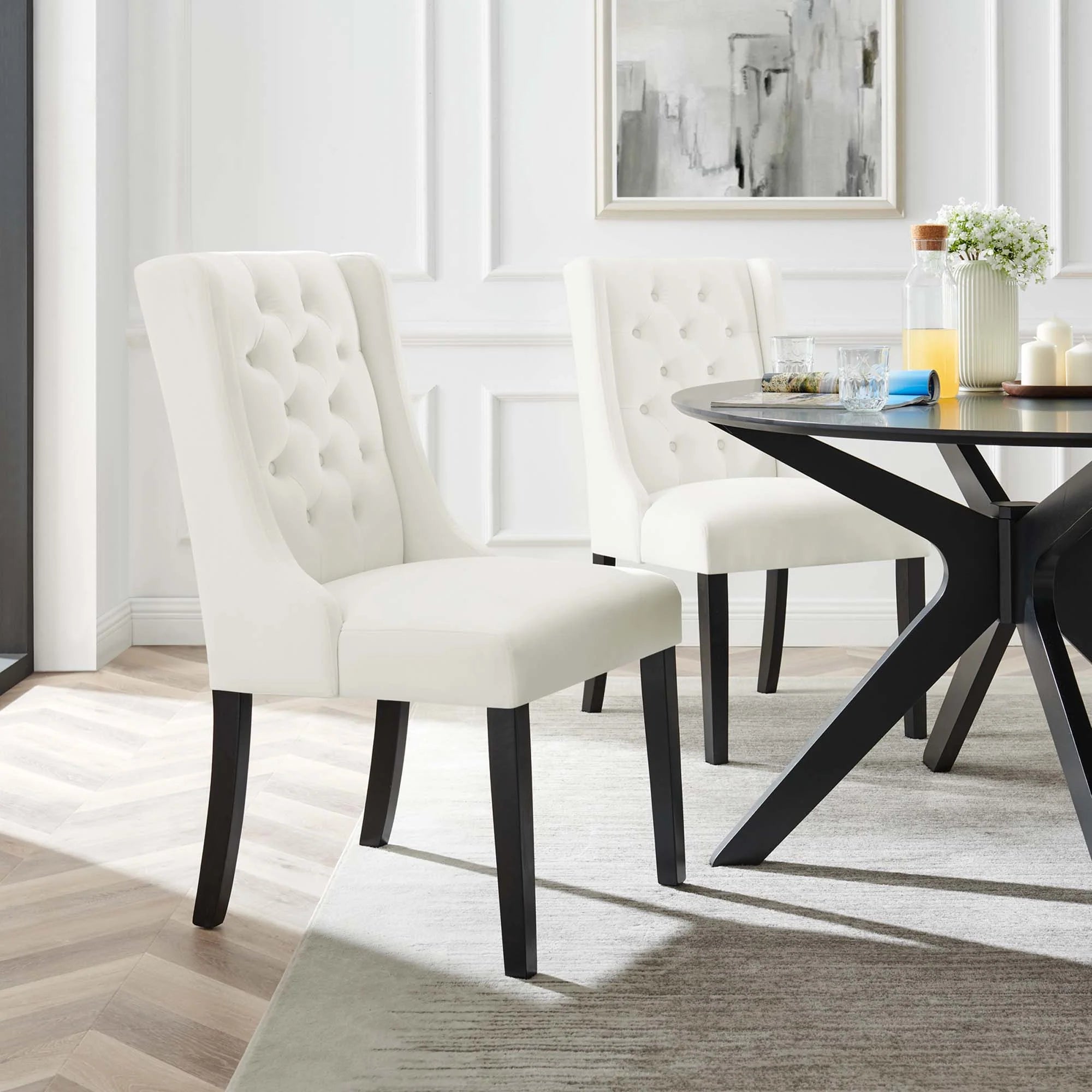 Baronet Performance Velvet Dining Chairs - Set of 2