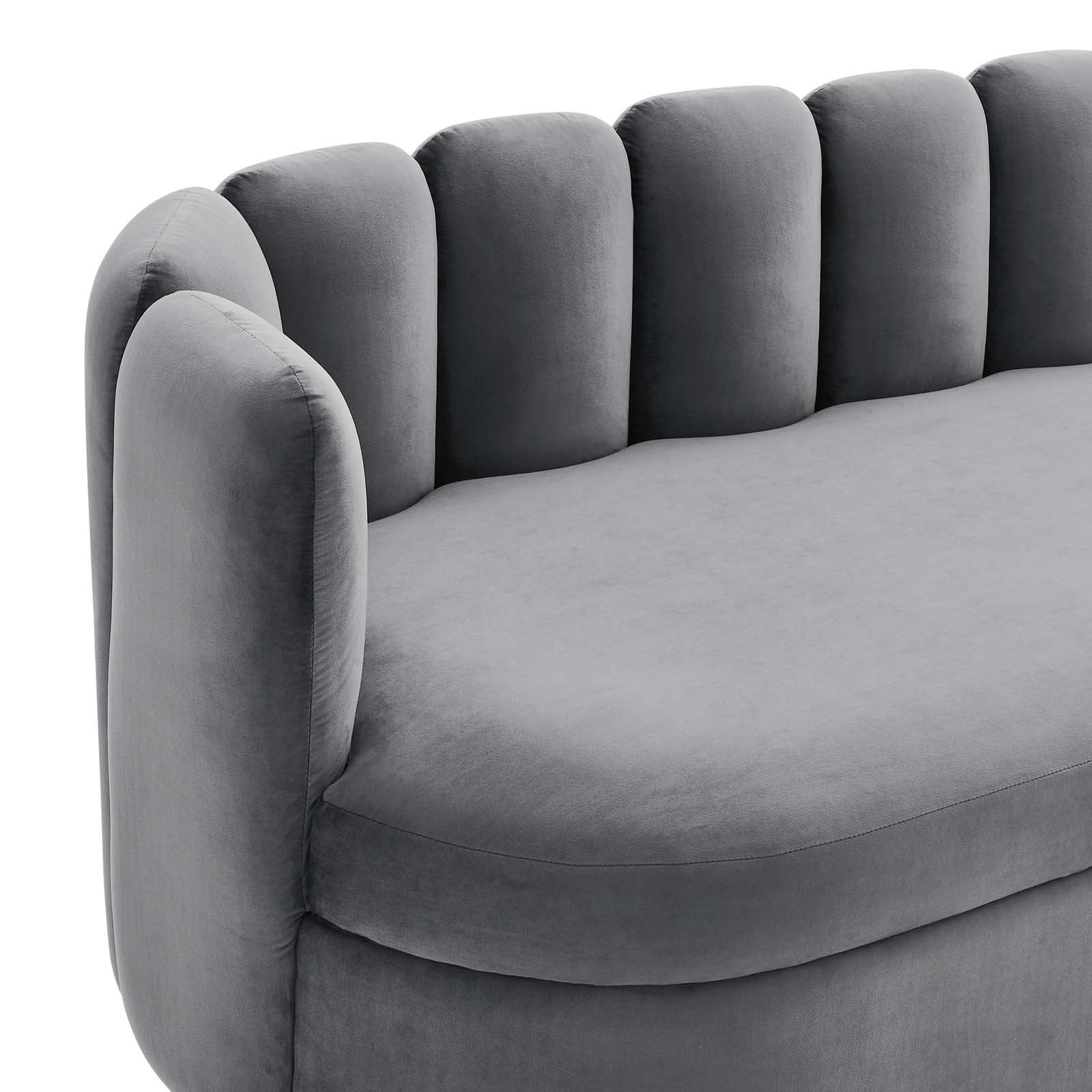 Vicci Tufted Velvet Sofa