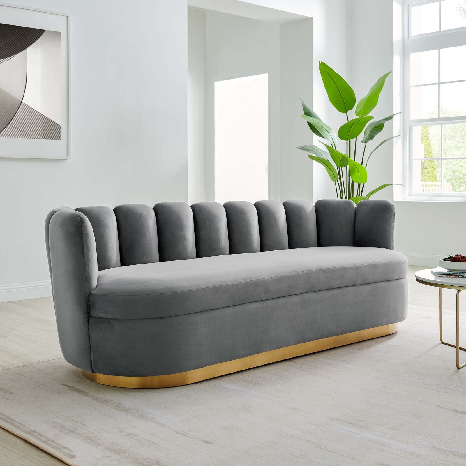 Vicci Tufted Velvet Sofa